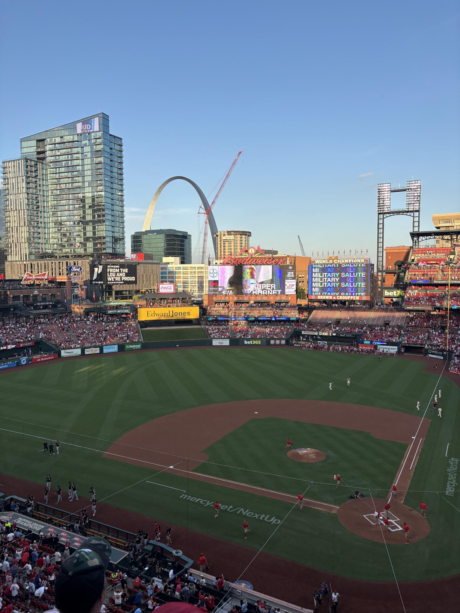 Real Fan View taken from Home Pavilion 353 at Busch Stadium by William W