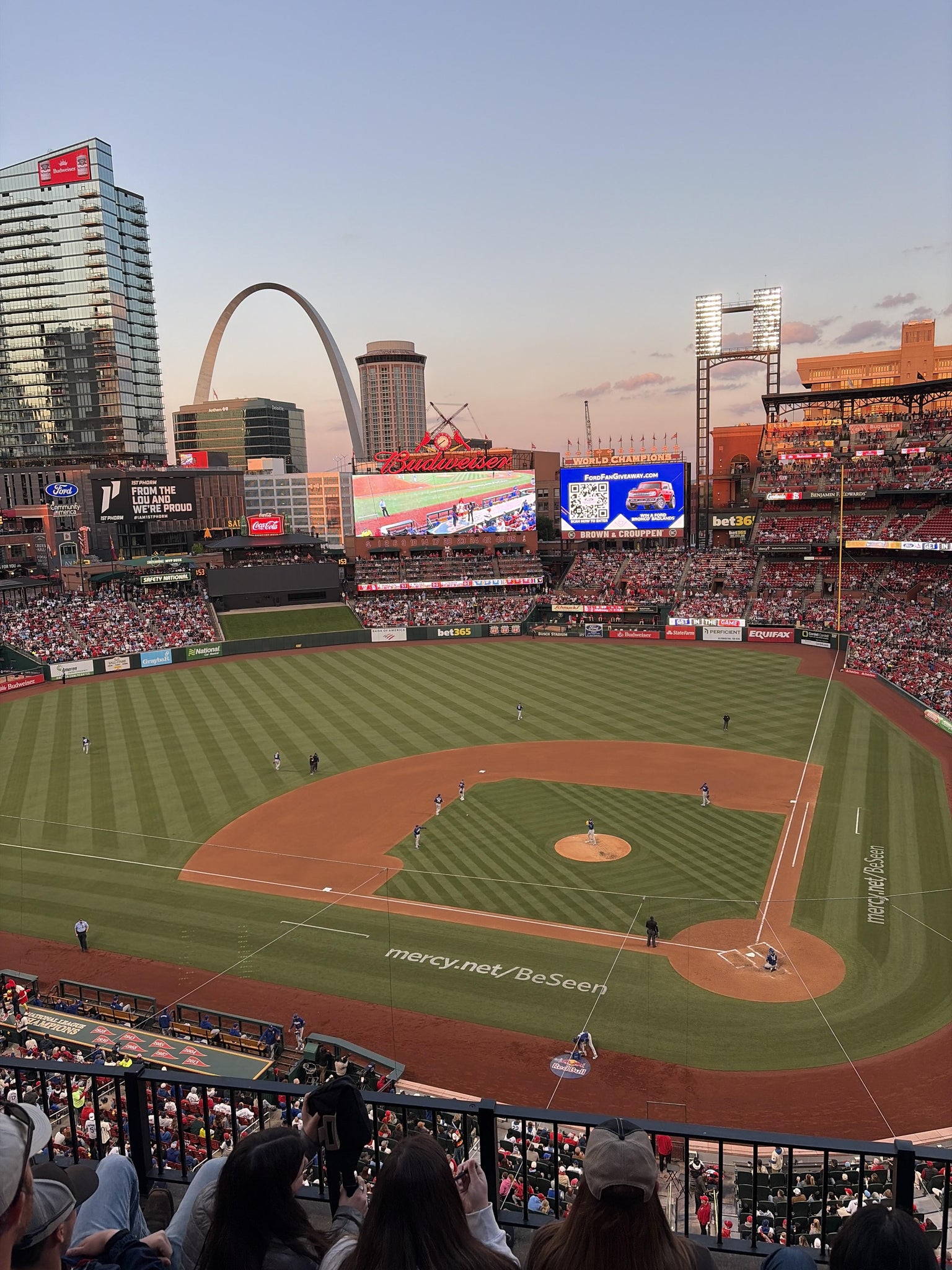 Real Fan View taken from Home Pavilion 353 at Busch Stadium by Anonymous User