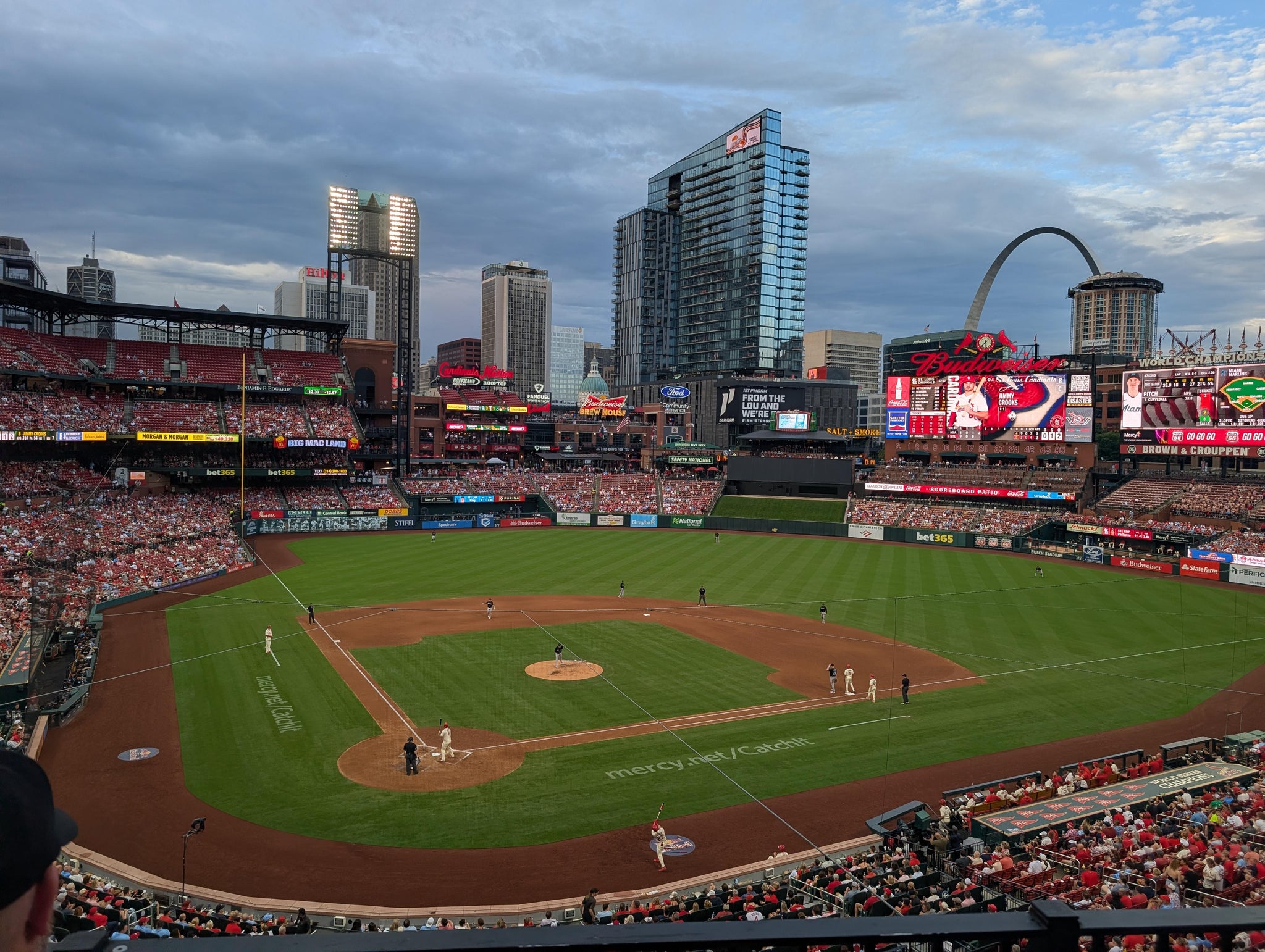 Real Fan View taken from Home Redbird Club 248 at Busch Stadium by Krystina K