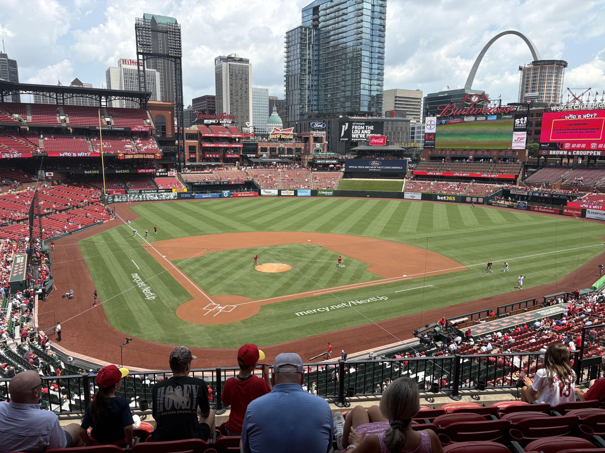 Real Fan View taken from Home Redbird Club 248 at Busch Stadium by Michael L