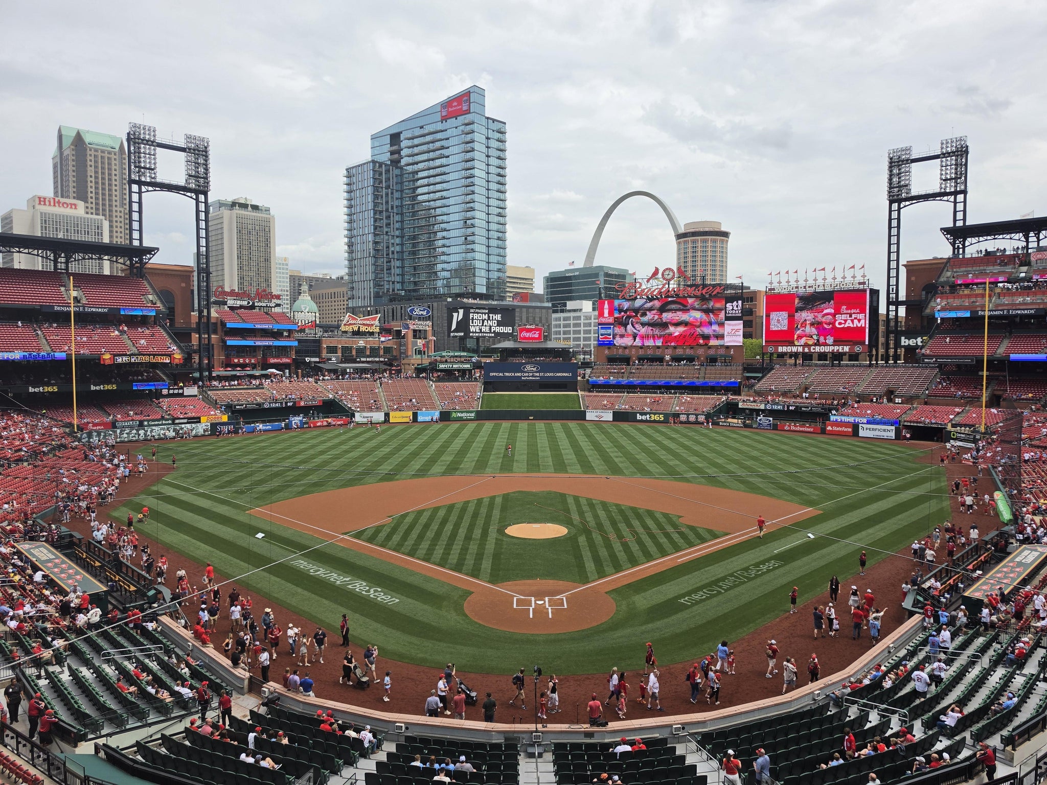 Real Fan View taken from Home Redbird Club 250 at Busch Stadium by Brandon M
