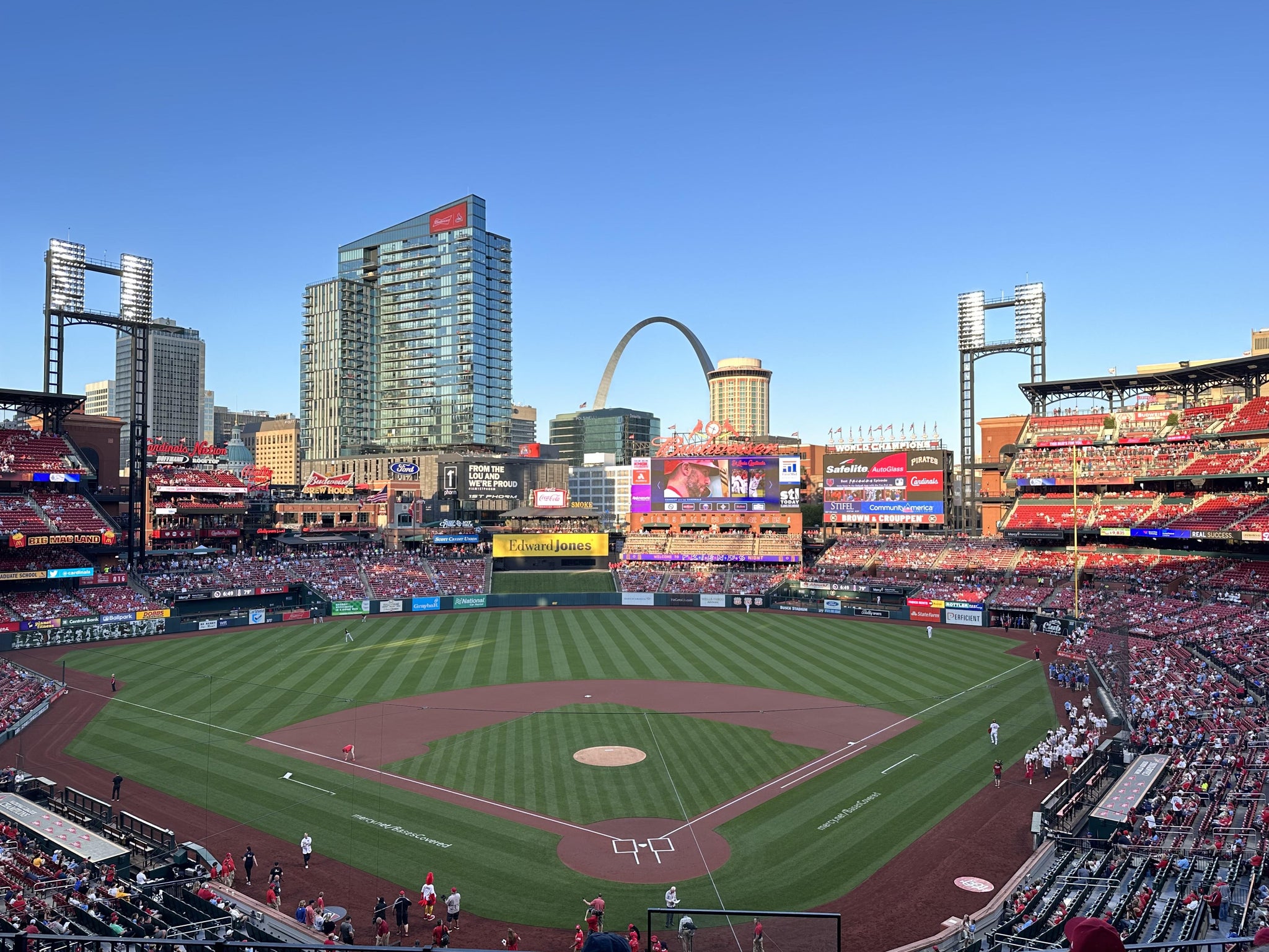 Real Fan View taken from Home Redbird Club 251 at Busch Stadium by Scott C