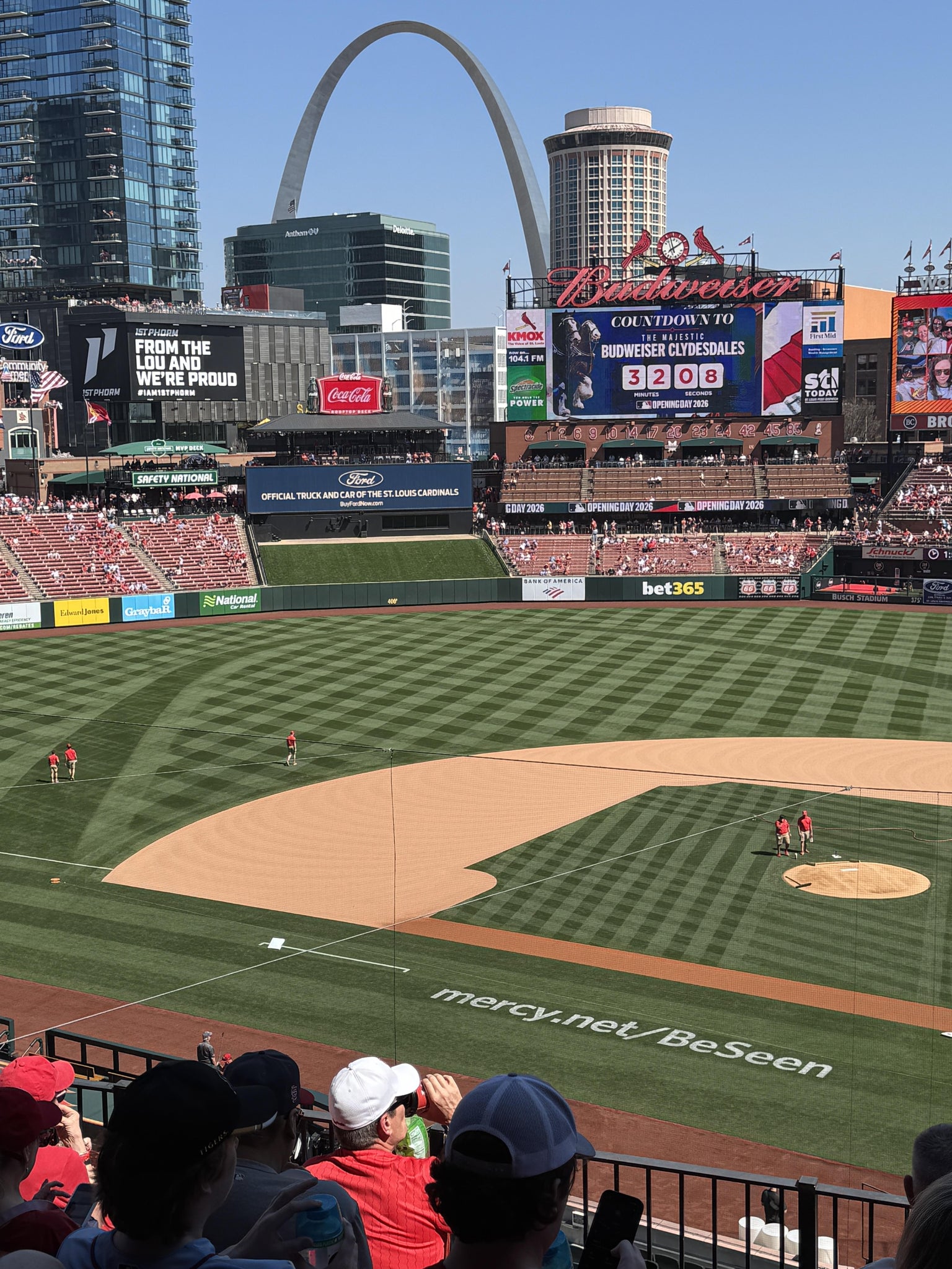 Real Fan View taken from Home Redbird Club 253 at Busch Stadium by Ed M