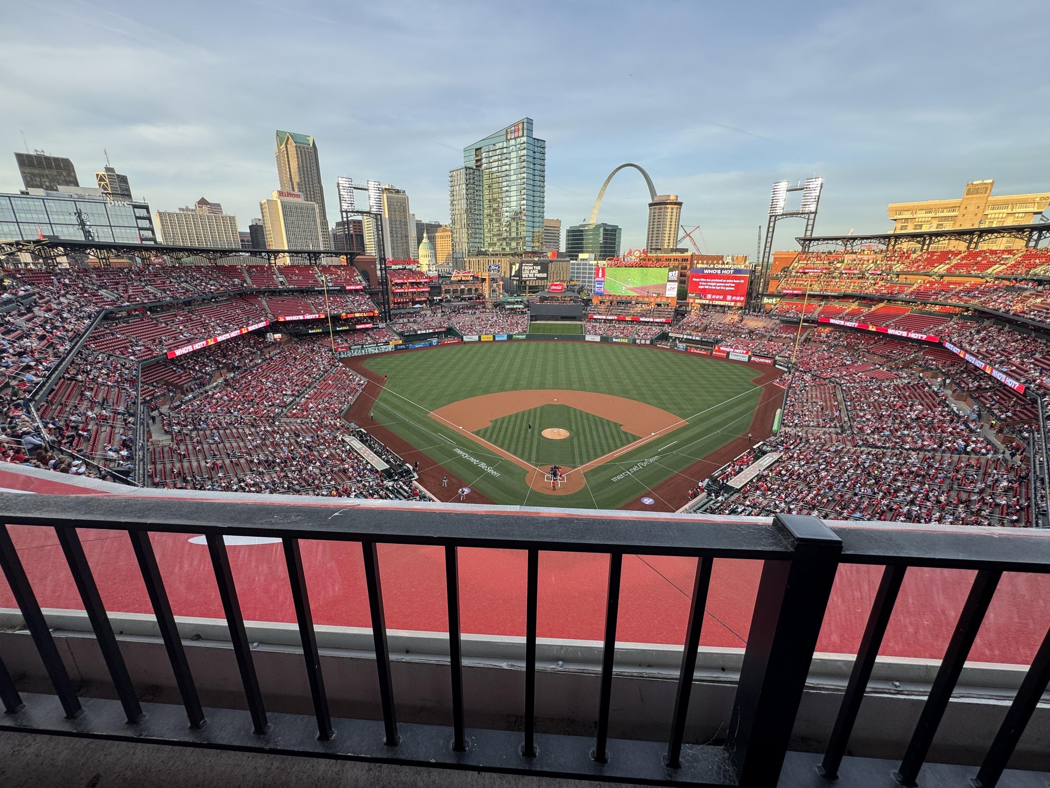 Real Fan View taken from Home Terrace 450 at Busch Stadium by Tawny B