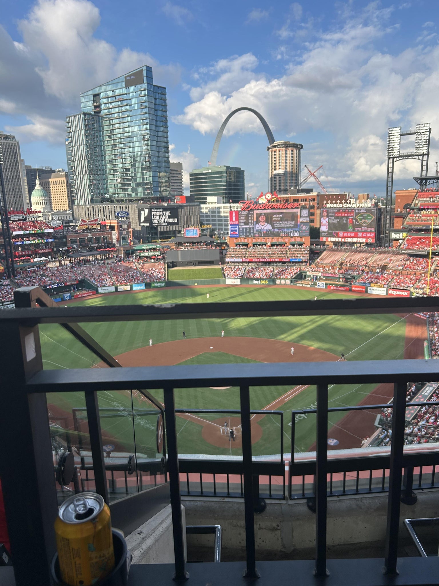 Real Fan View taken from Home Terrace 450 at Busch Stadium by Olivia D