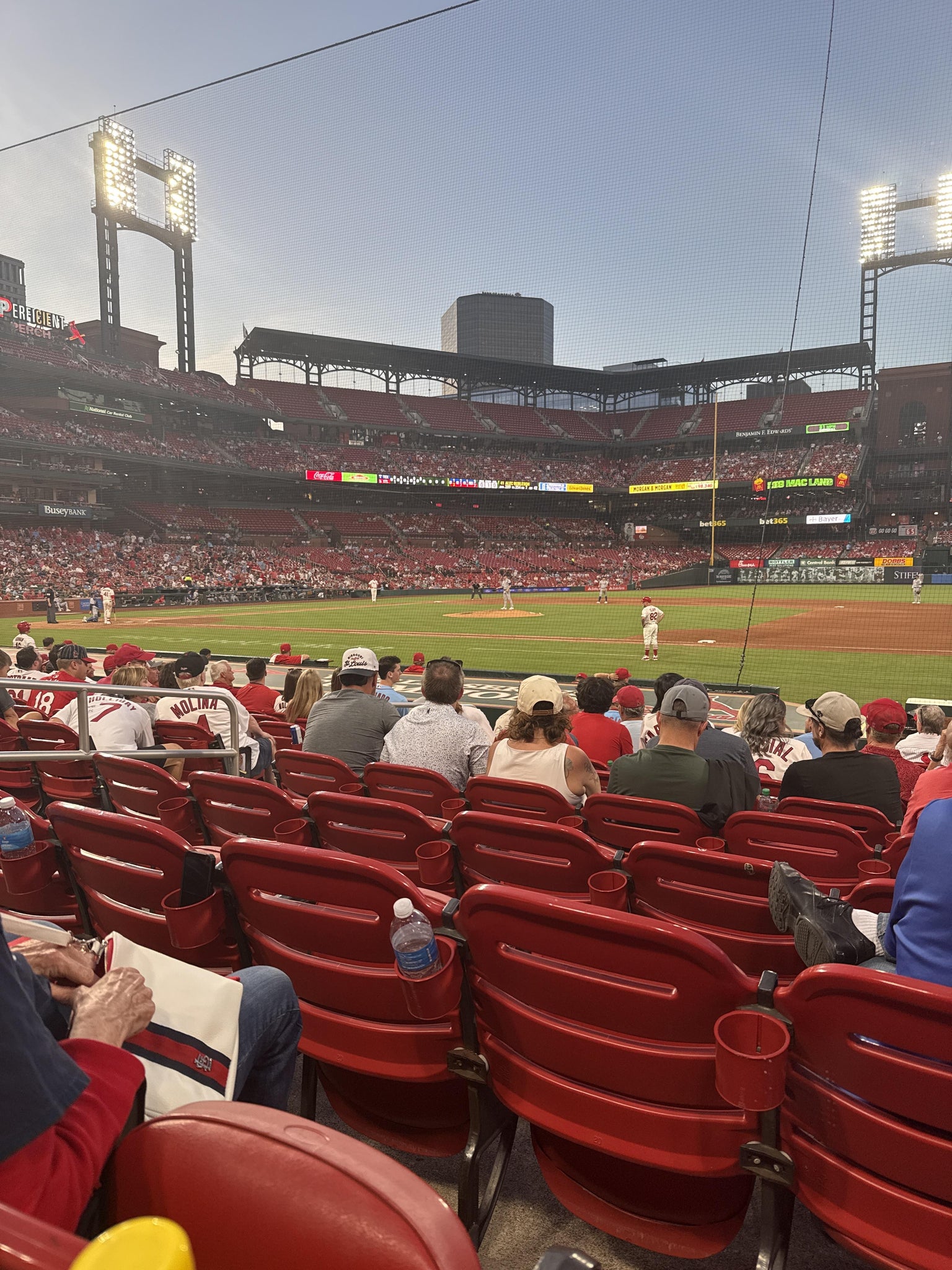 Real Fan View taken from Infield Field Box 142 at Busch Stadium by Jeremy M