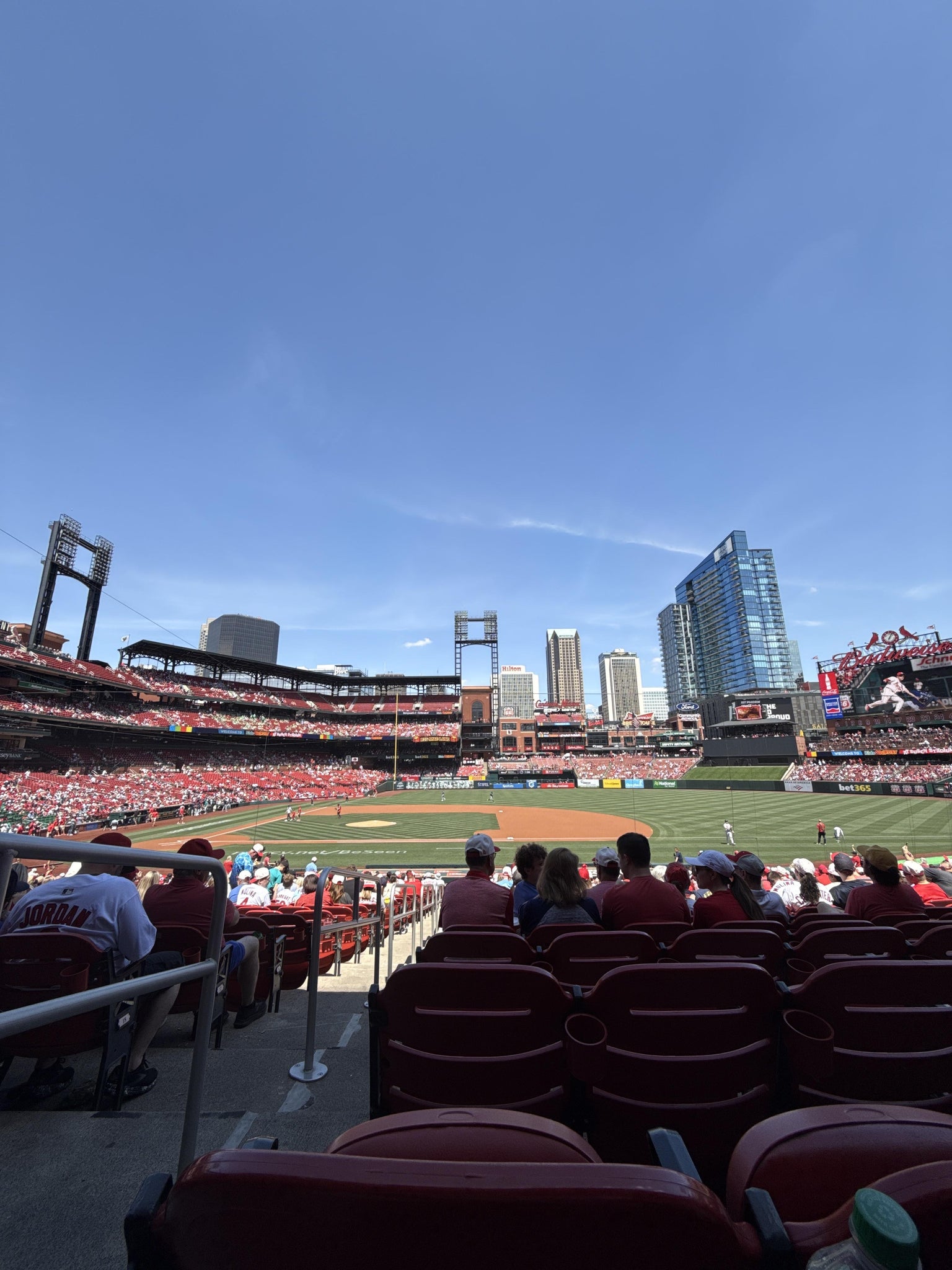 Real Fan View taken from Infield Field Box 143 at Busch Stadium by Tori H
