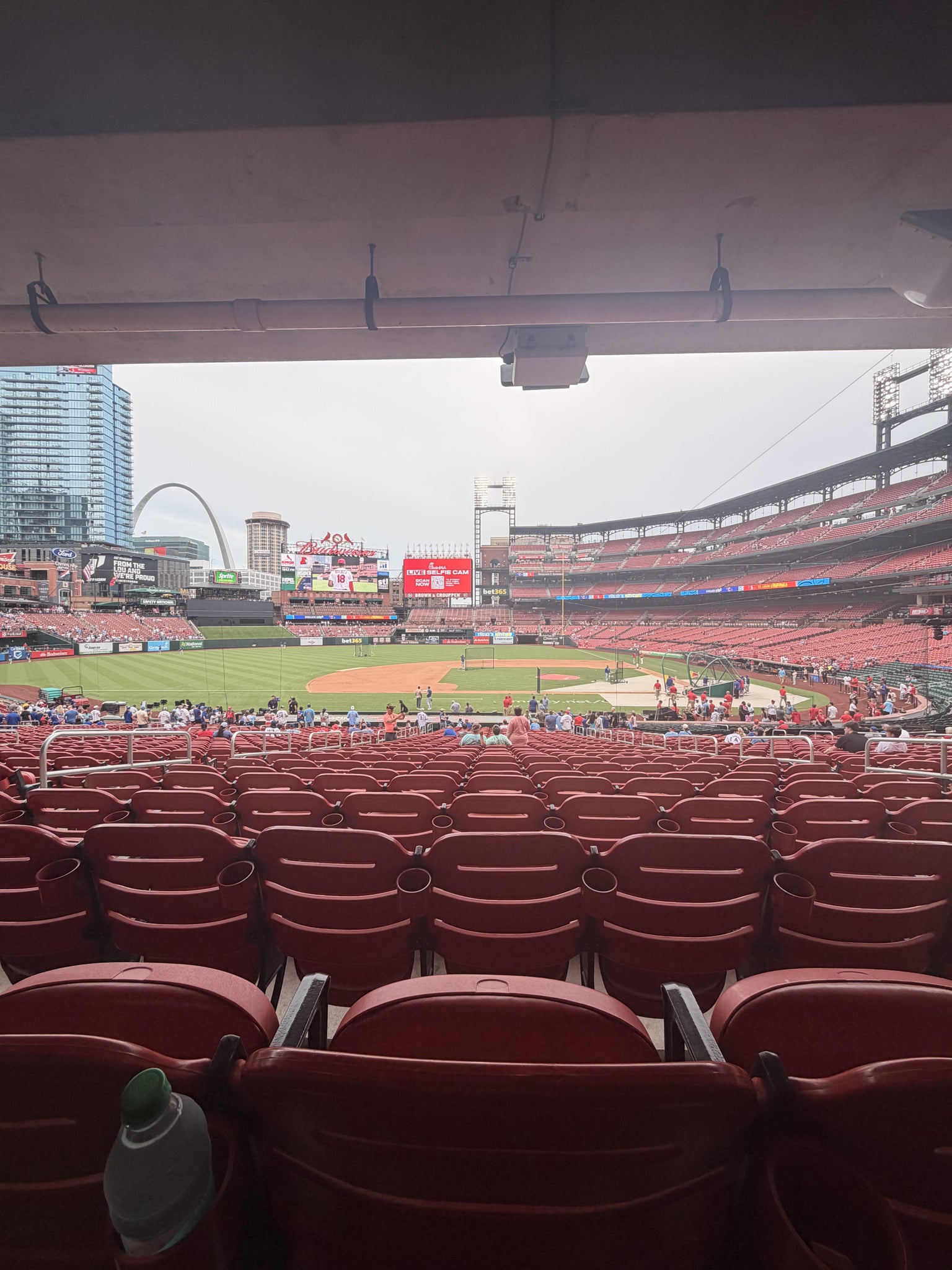 Real Fan View taken from Infield Field Box 156 at Busch Stadium by Darrin S