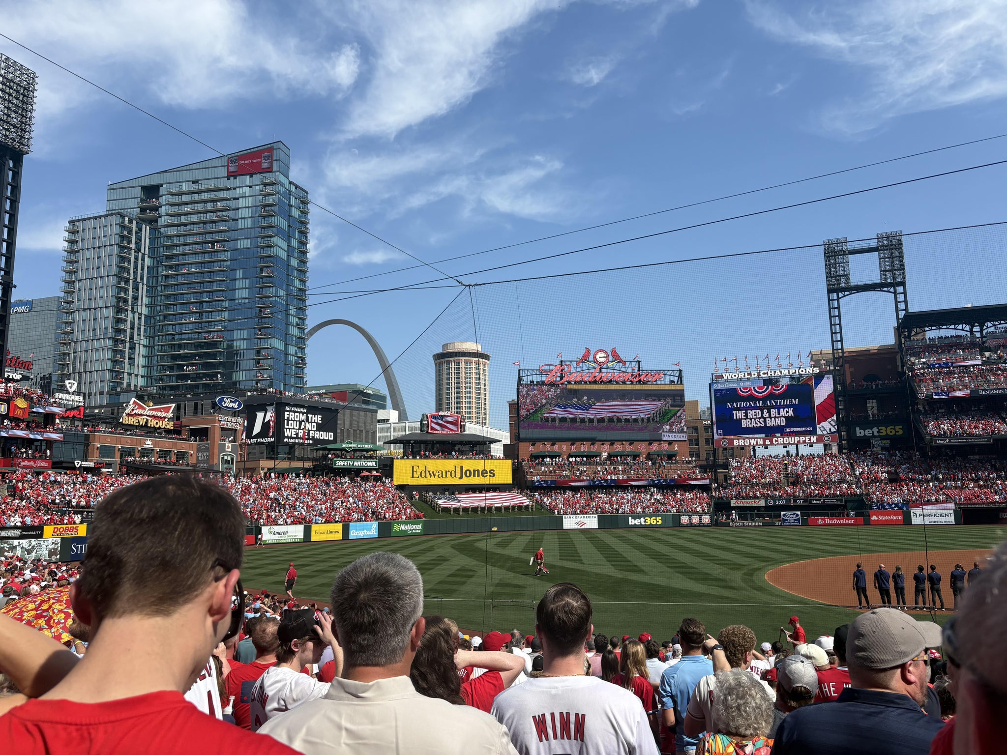 Real Fan View taken from Infield Field Box 159 at Busch Stadium by Tammy B