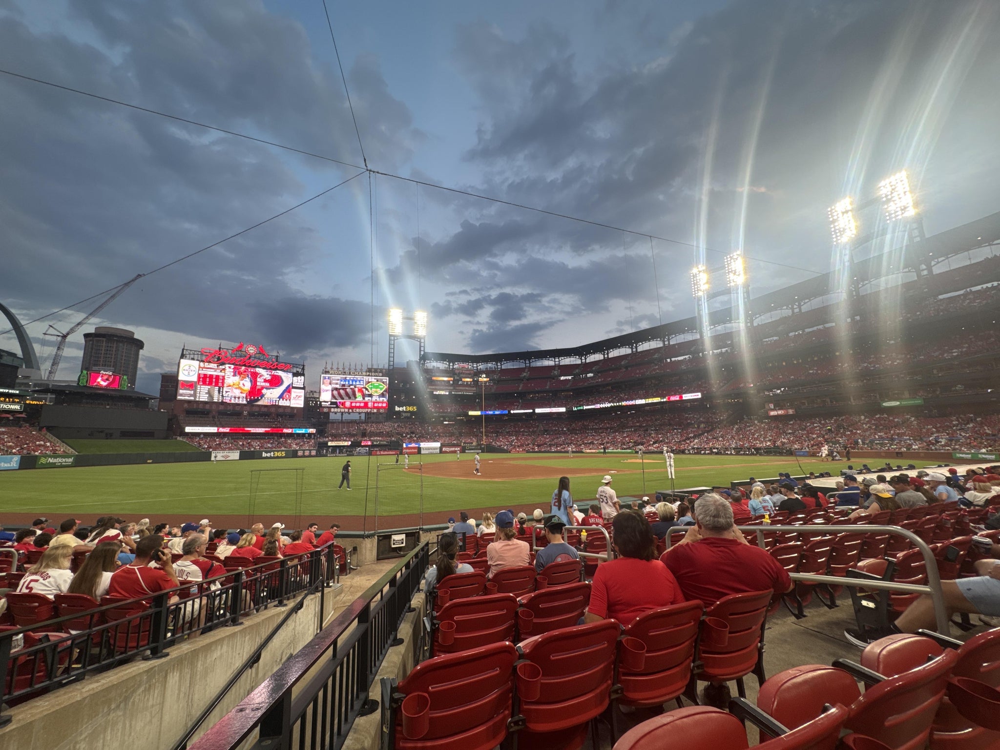 Real Fan View taken from Infield Field Box 160 at Busch Stadium by Joshua K