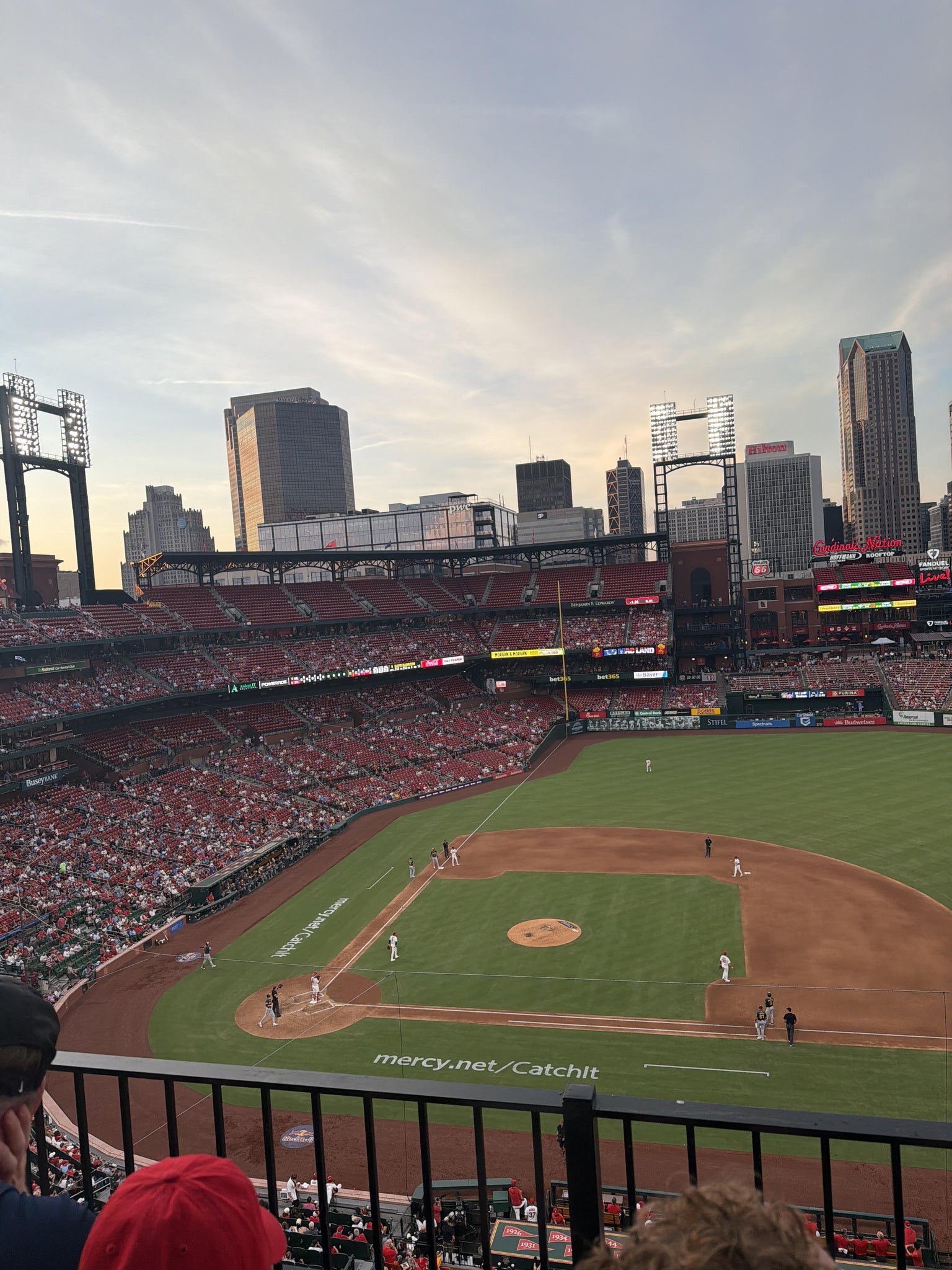 Real Fan View taken from Infield Pavilion 344 at Busch Stadium by Isabella S