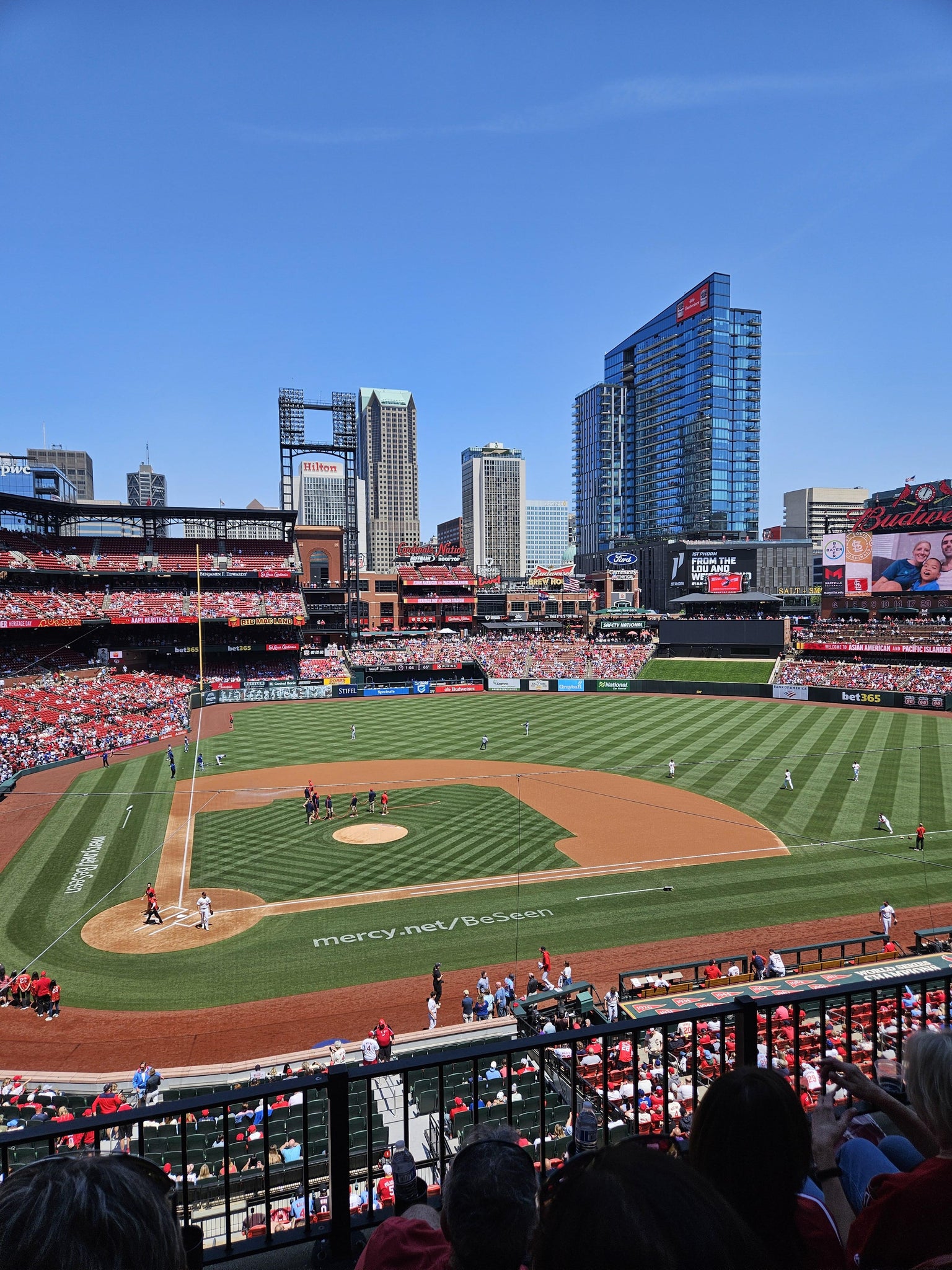 Real Fan View taken from Infield Redbird Club 246 at Busch Stadium by Jeff W