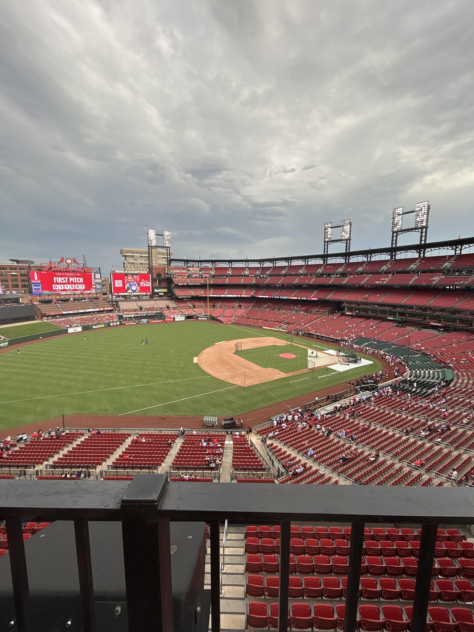Real Fan View taken from Left Field Pavilion 361 at Busch Stadium by John R