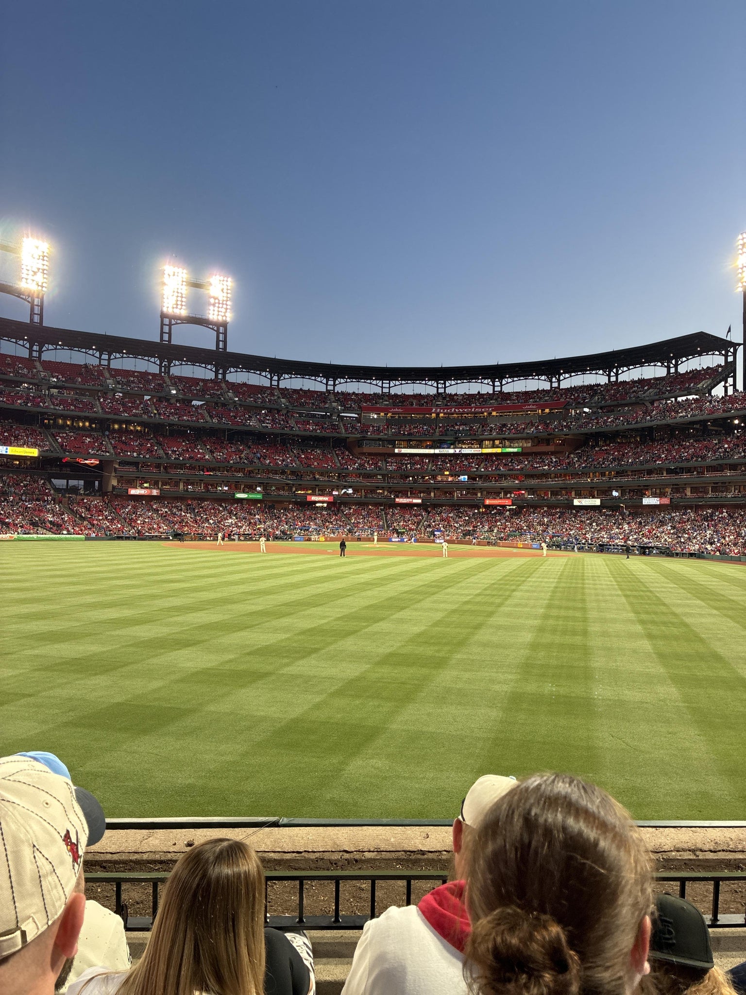 Real Fan View taken from Lower Left Field Bleachers 195 at Busch Stadium by Anonymous User