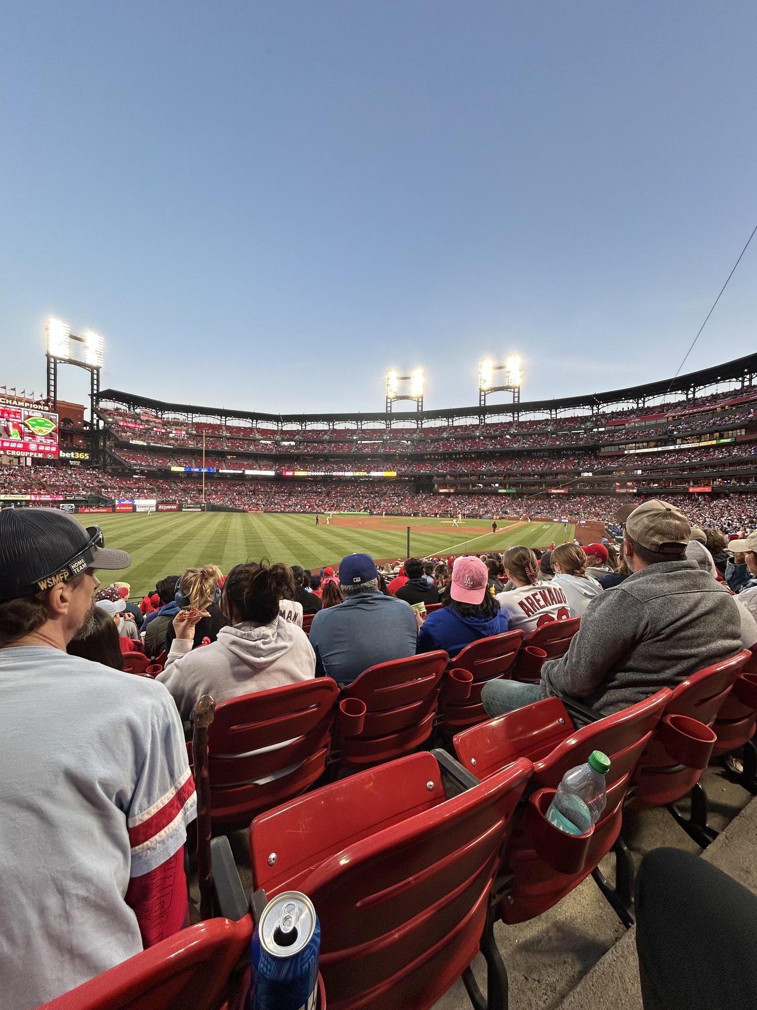 Real Fan View taken from Lower Left Field Box 167 at Busch Stadium by Sienna S