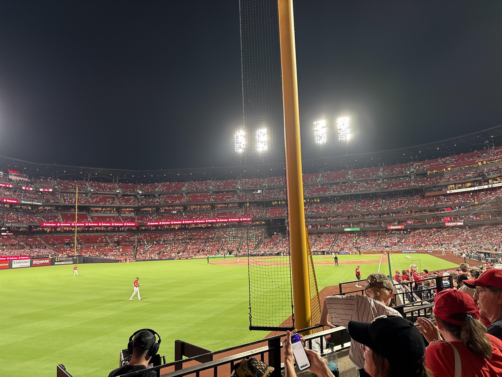 Real Fan View taken from Lower Left Field Box 169 at Busch Stadium by Quinn T