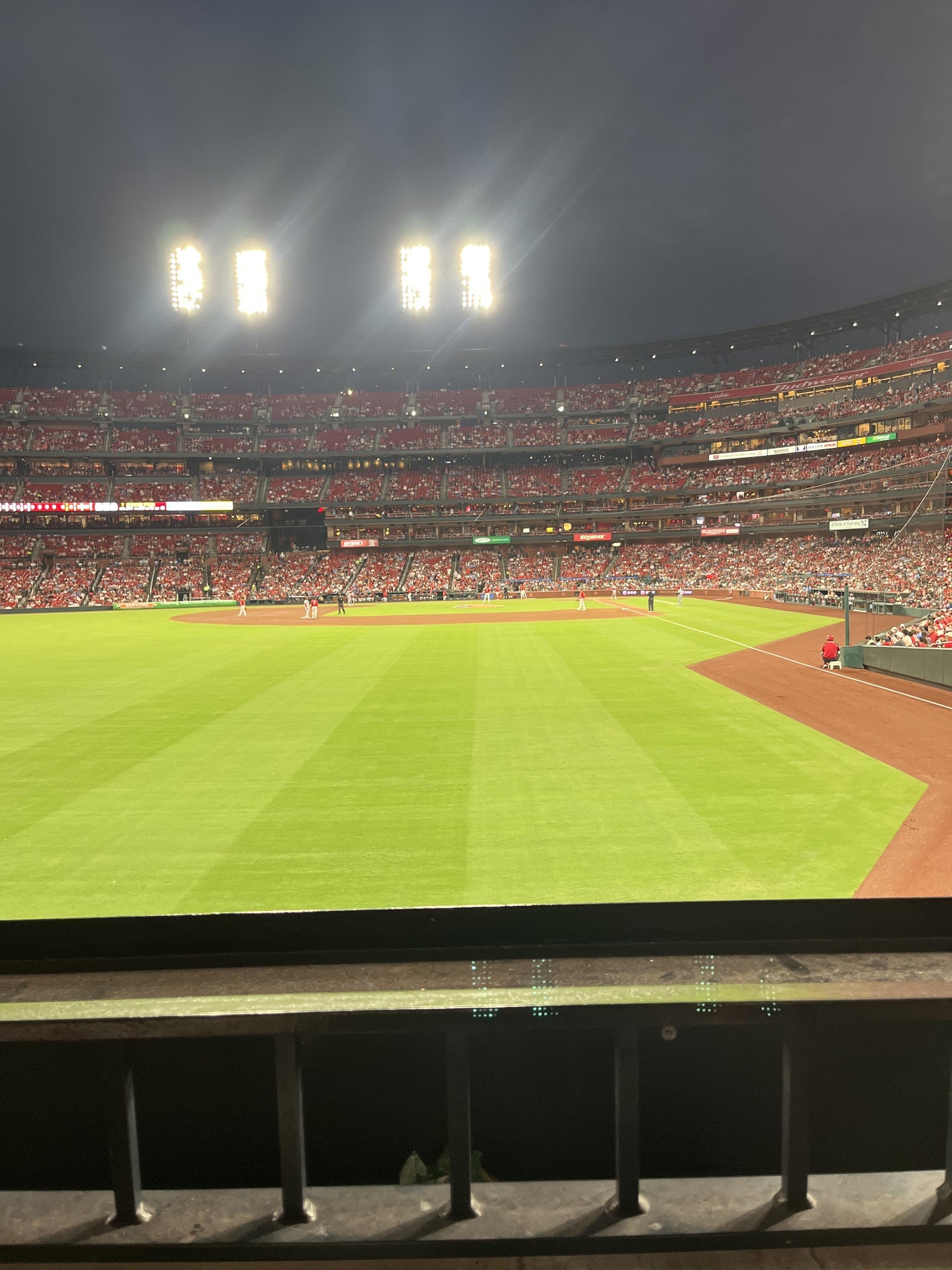 Real Fan View taken from Lower Left Field Box 171 at Busch Stadium by Andrew G