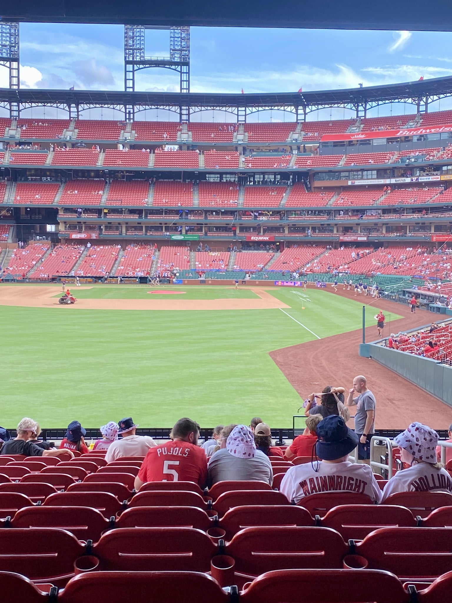 Real Fan View taken from Lower Left Field Box 171 at Busch Stadium by David B