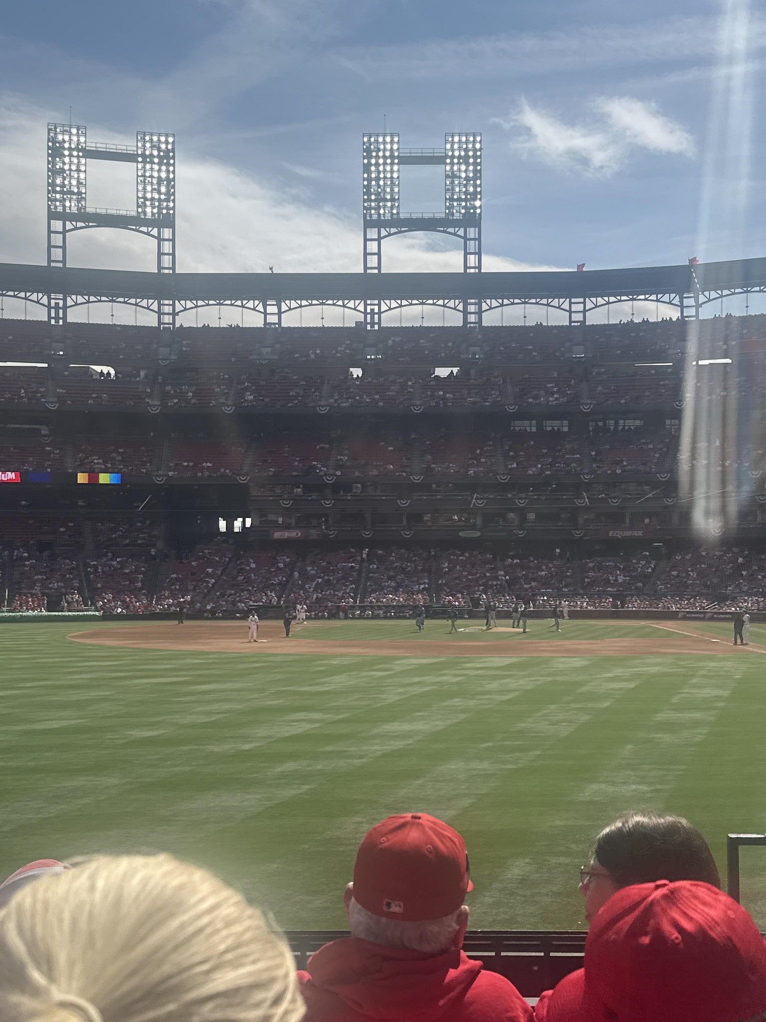 Real Fan View taken from Lower Left Field Box 172 at Busch Stadium by Lexia Y