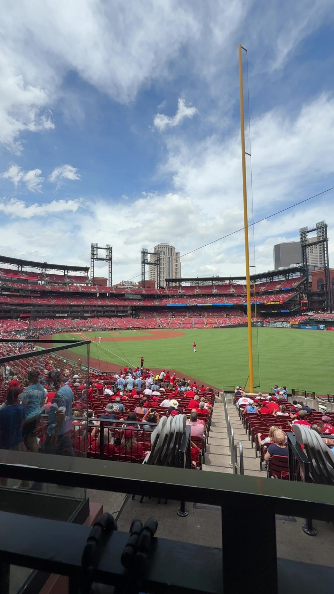Real Fan View taken from Right Field Box 130 at Busch Stadium by Lexi T