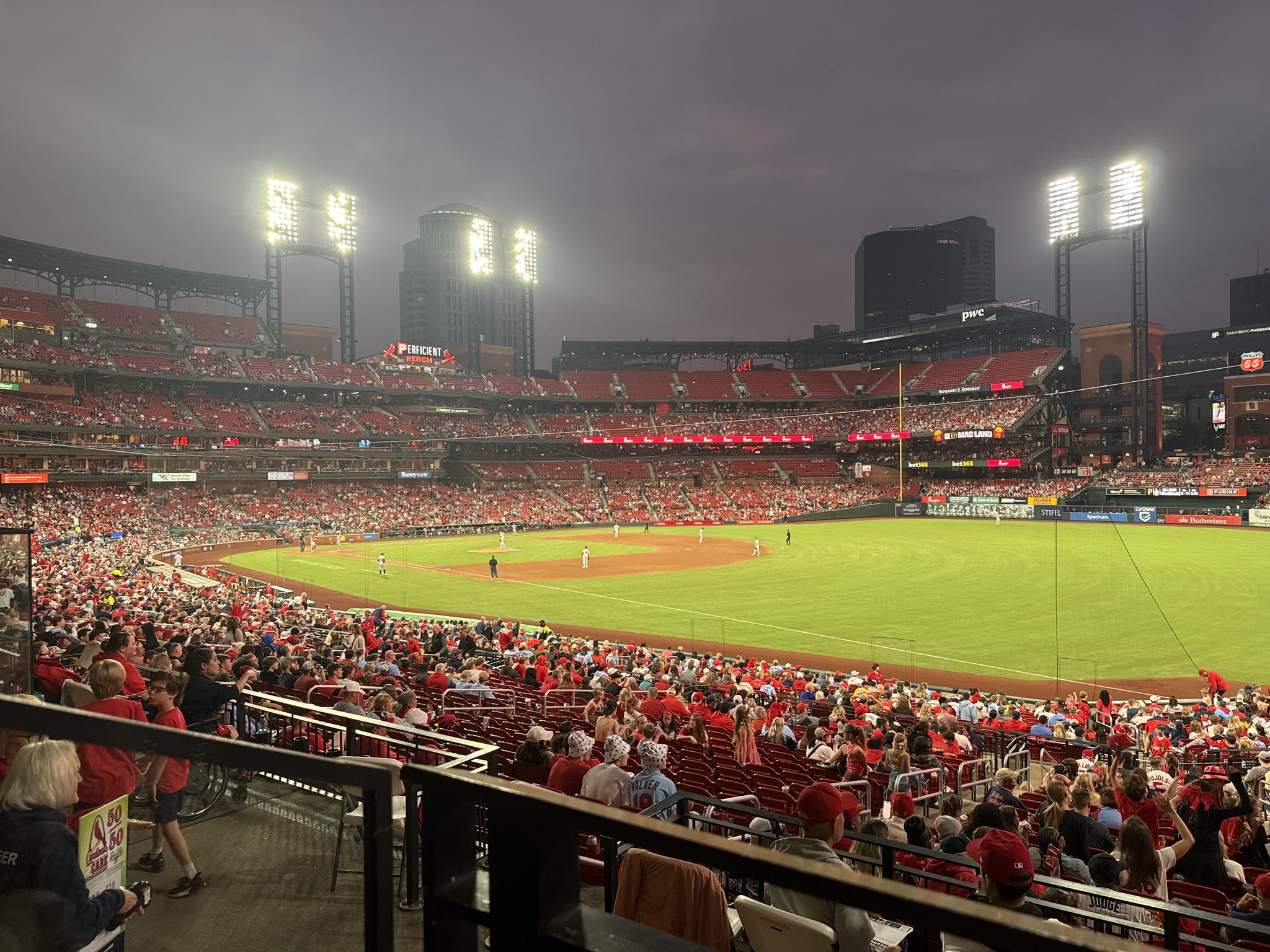 Real Fan View taken from Right Field Box 134 at Busch Stadium by Samantha A