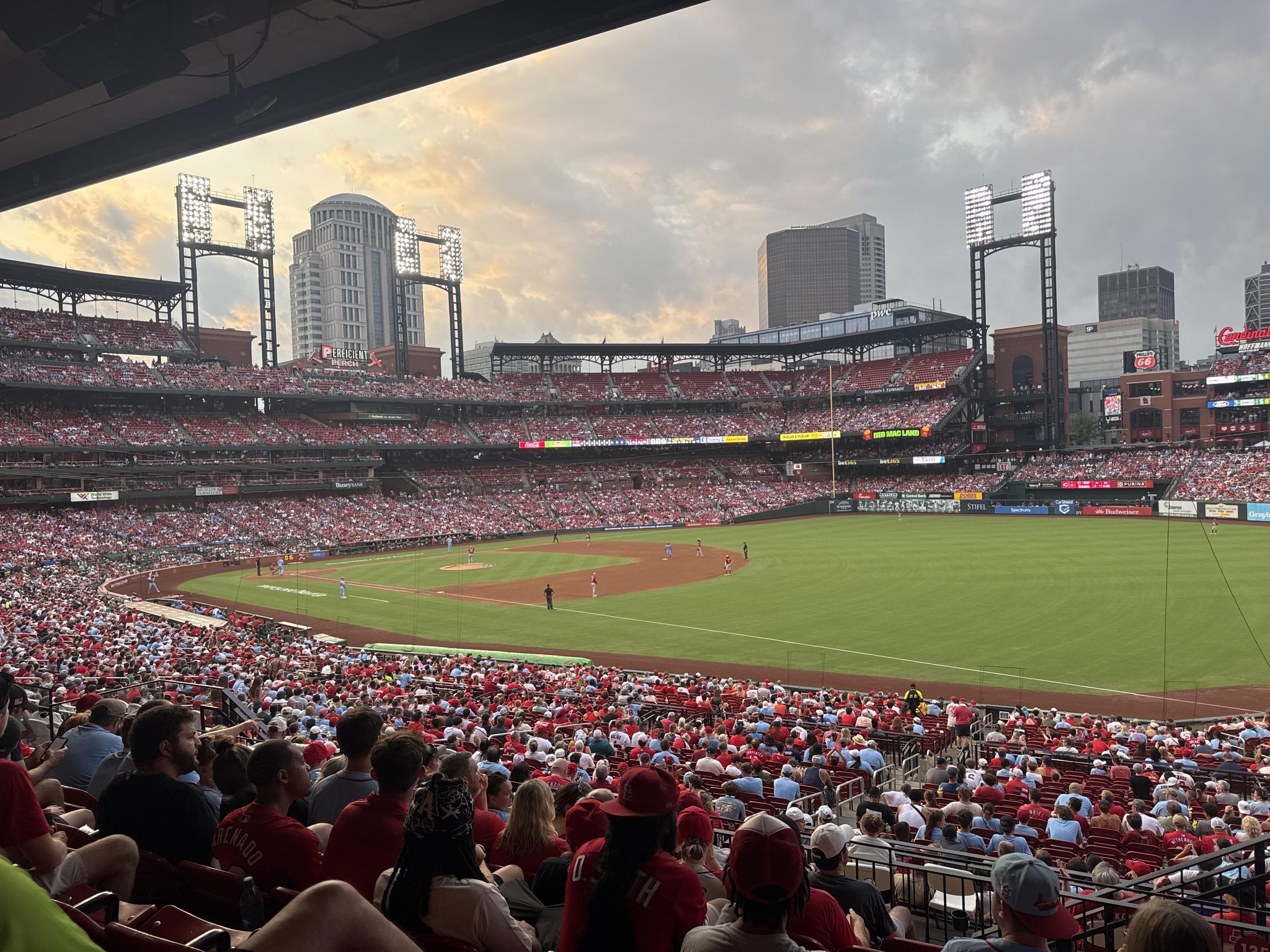 Real Fan View taken from Right Field Box 135 at Busch Stadium by Stephanie W