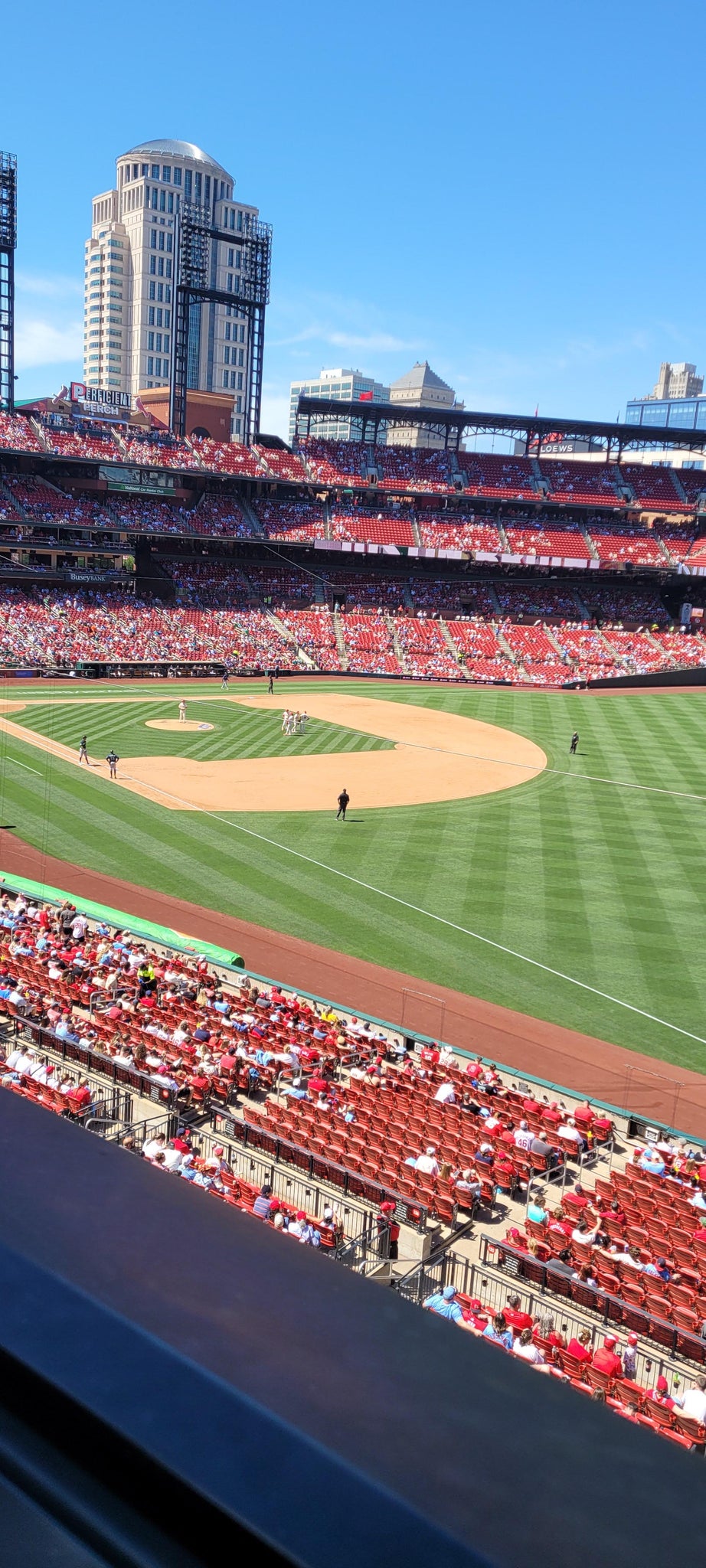 Real Fan View taken from Right Field Loge 234 at Busch Stadium by Herbert K