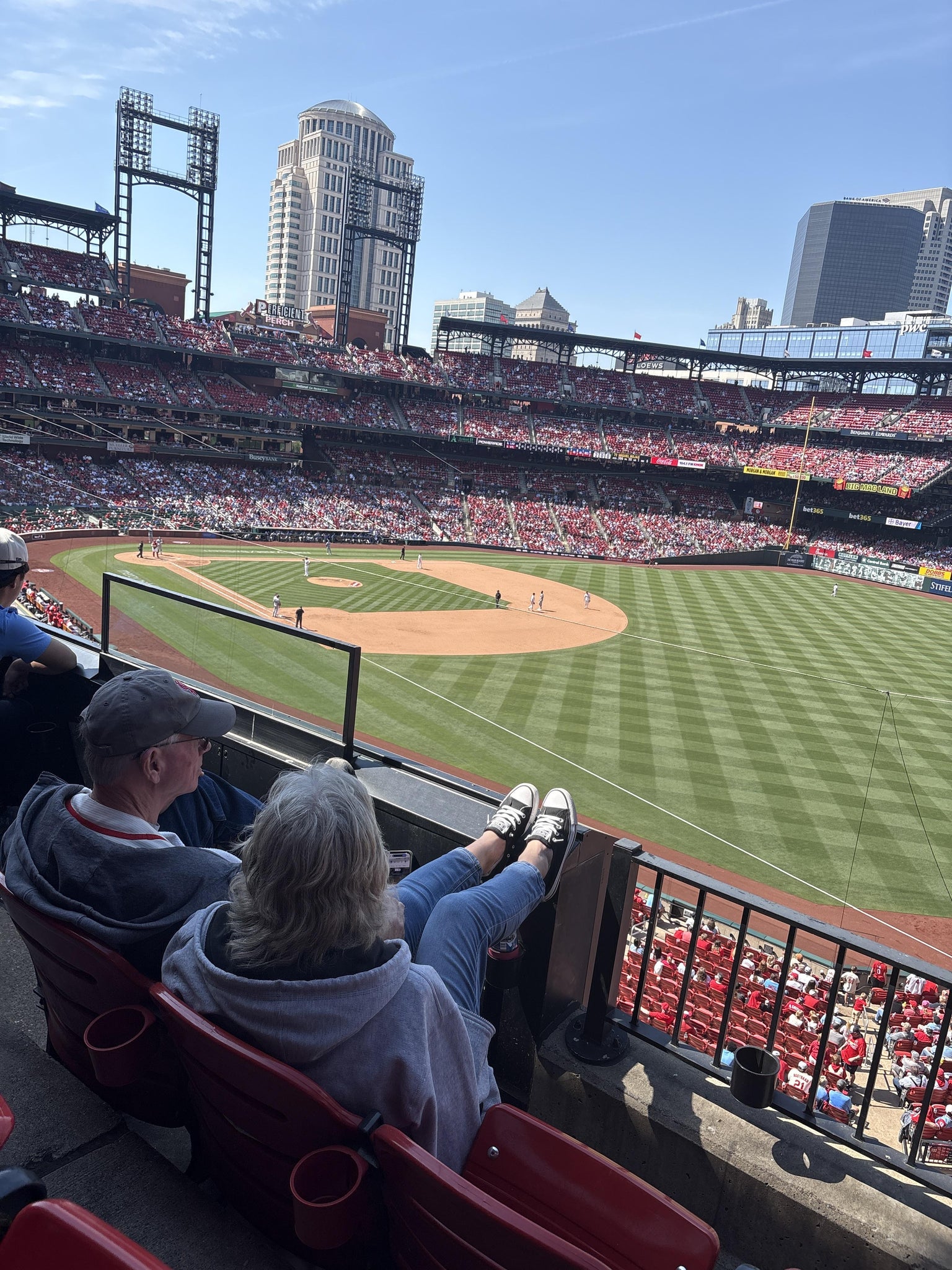 Real Fan View taken from Right Field Loge 234 at Busch Stadium by Amanda B