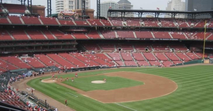 Real Fan View taken from Right Field Loge 235 at Busch Stadium by Maria B