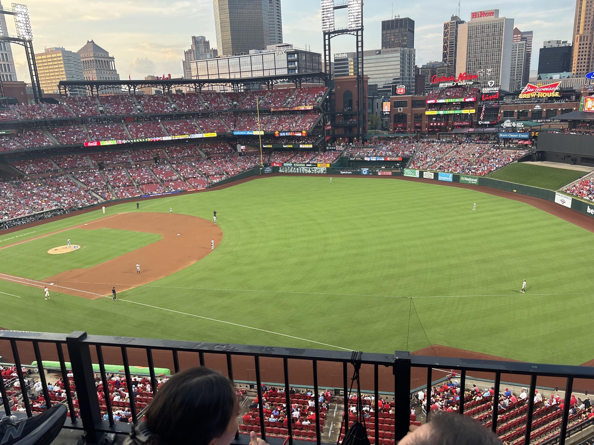 Real Fan View taken from Right Field Pavilion 335 at Busch Stadium by Patricia B