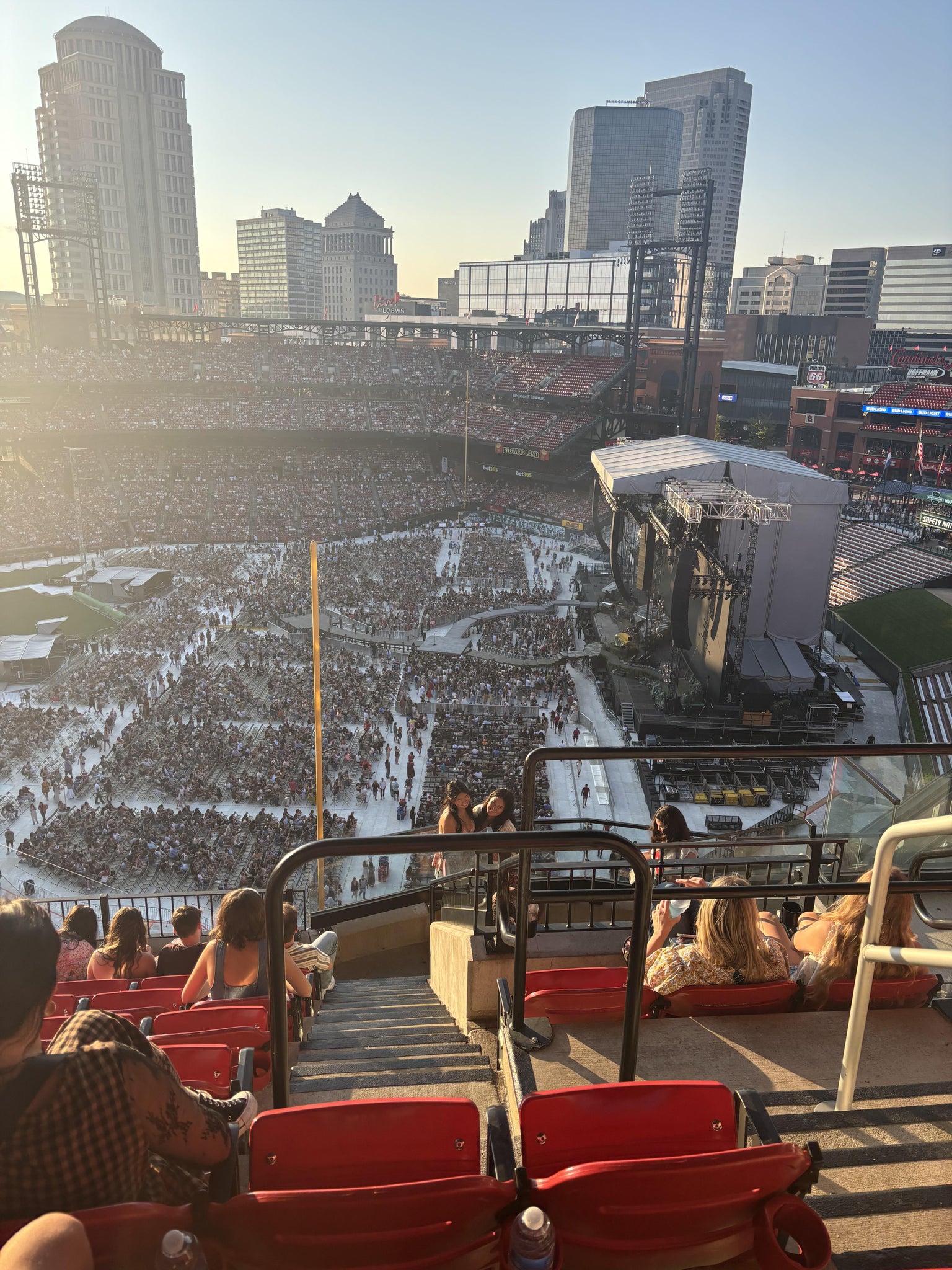 Real Fan View taken from Right Field Terrace 431 at Busch Stadium by Margo G