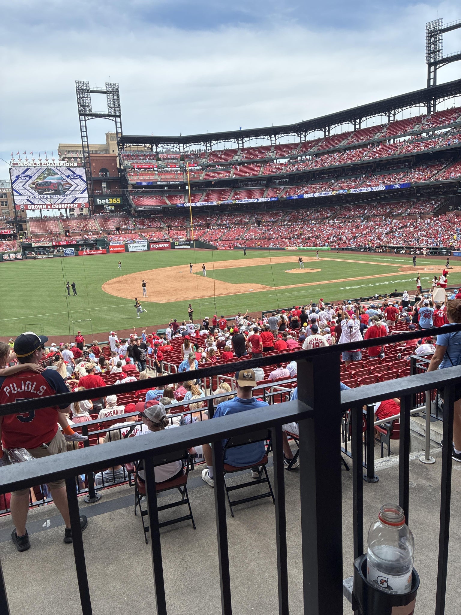 Real Fan View taken from Third Base Field Box 160 at Busch Stadium by Marlene P