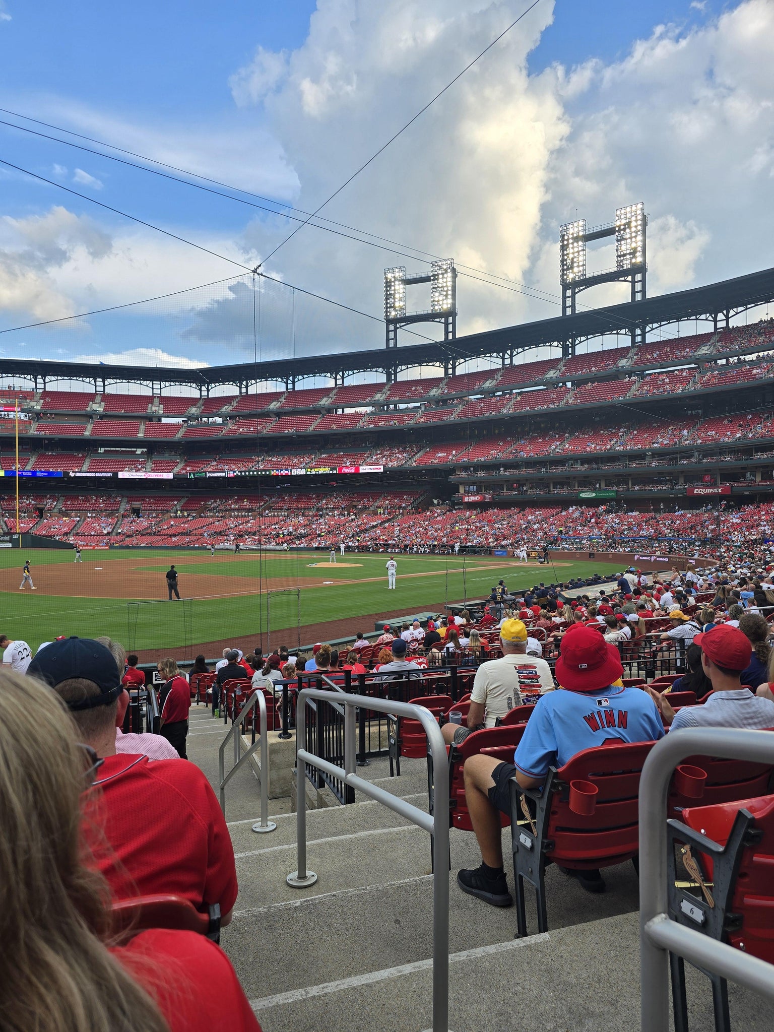 Real Fan View taken from Third Base Field Box 162 at Busch Stadium by Gage B