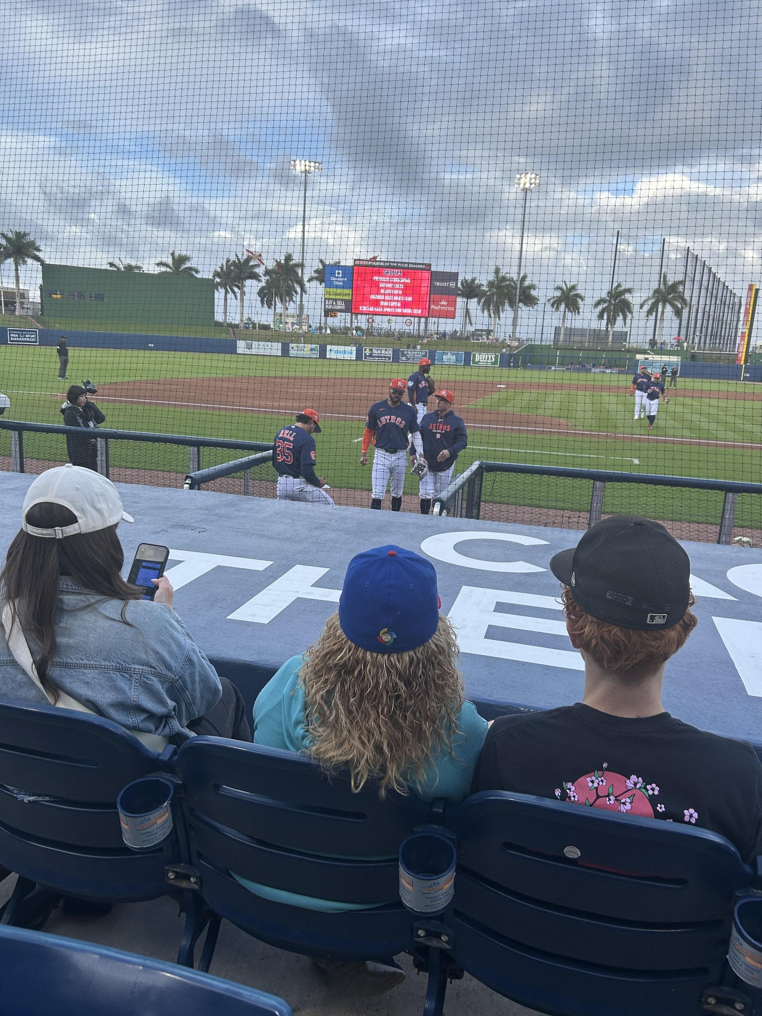 Real Fan View taken from Section 104 at CACTI Park of the Palm Beaches by Paul L