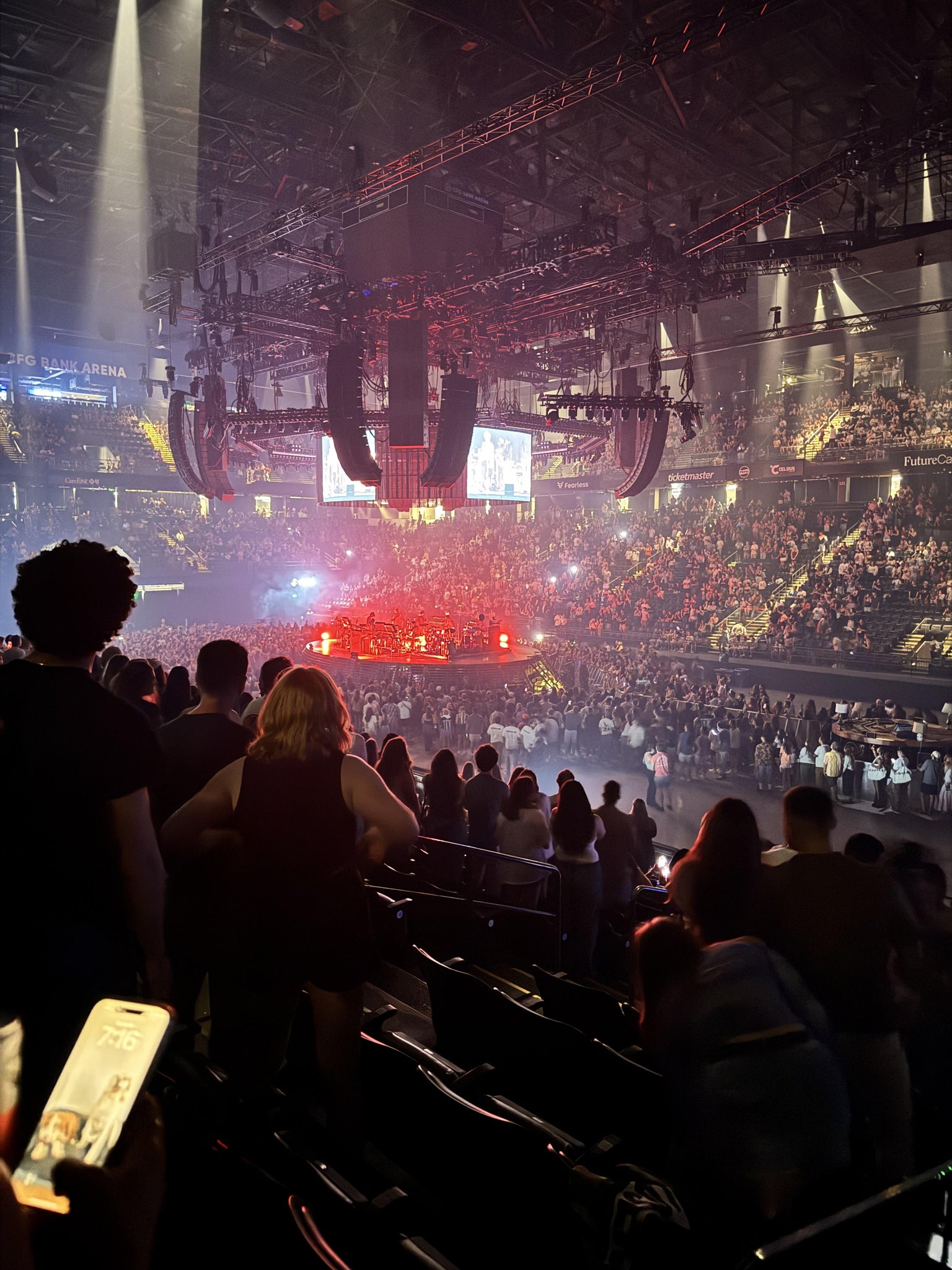 Real Fan View taken from Section 101 at CFG Bank Arena by Ethan N