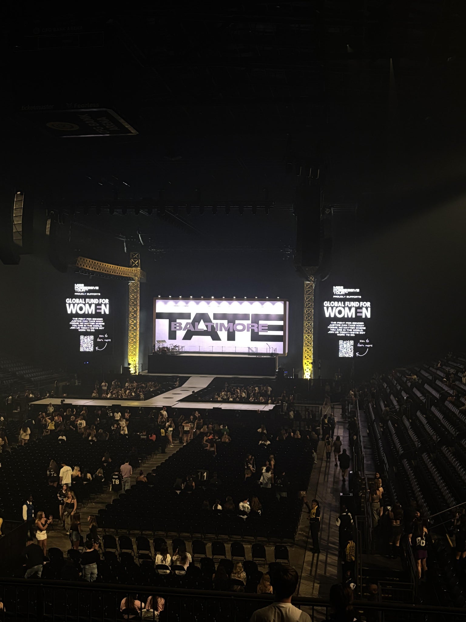 Real Fan View taken from Section 110 at CFG Bank Arena by Maddie J