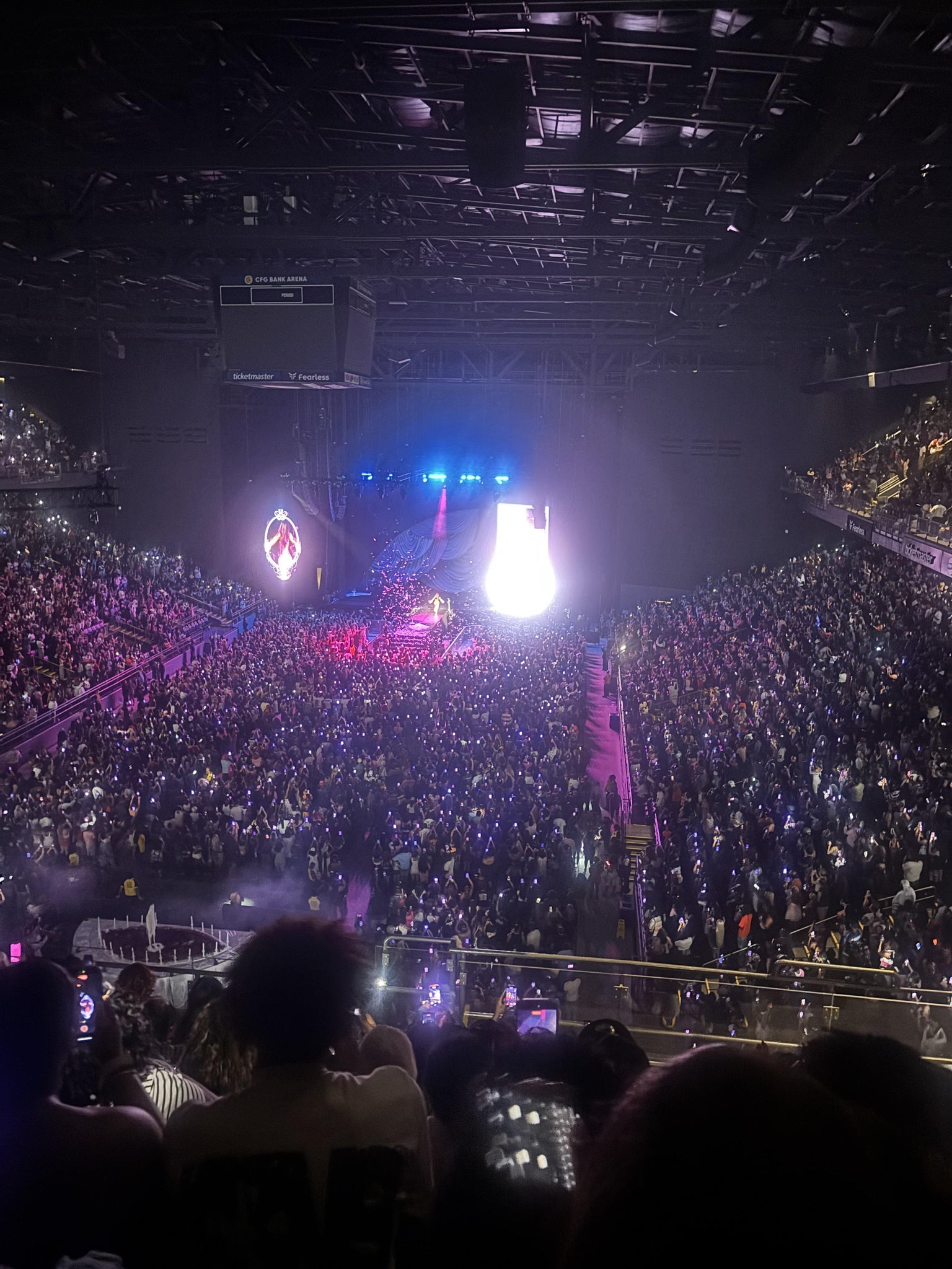 Real Fan View taken from Section 209 at CFG Bank Arena by Marie S