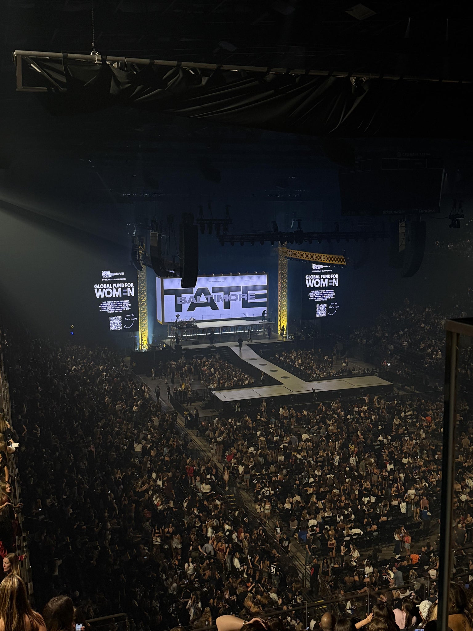 Real Fan View taken from Section 214 at CFG Bank Arena by Attiya F