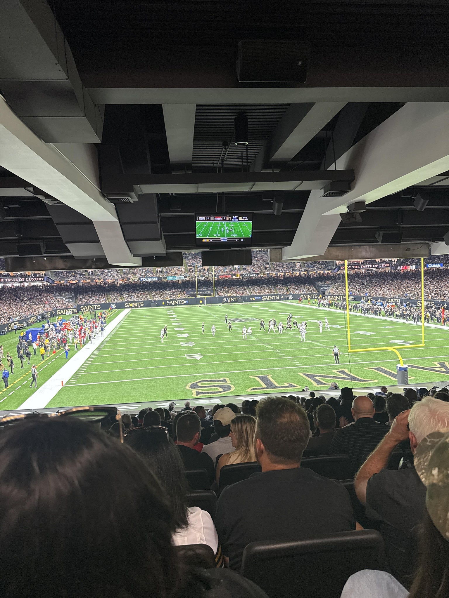 Real Fan View taken from Section 101 at Caesars Superdome by Shawn B