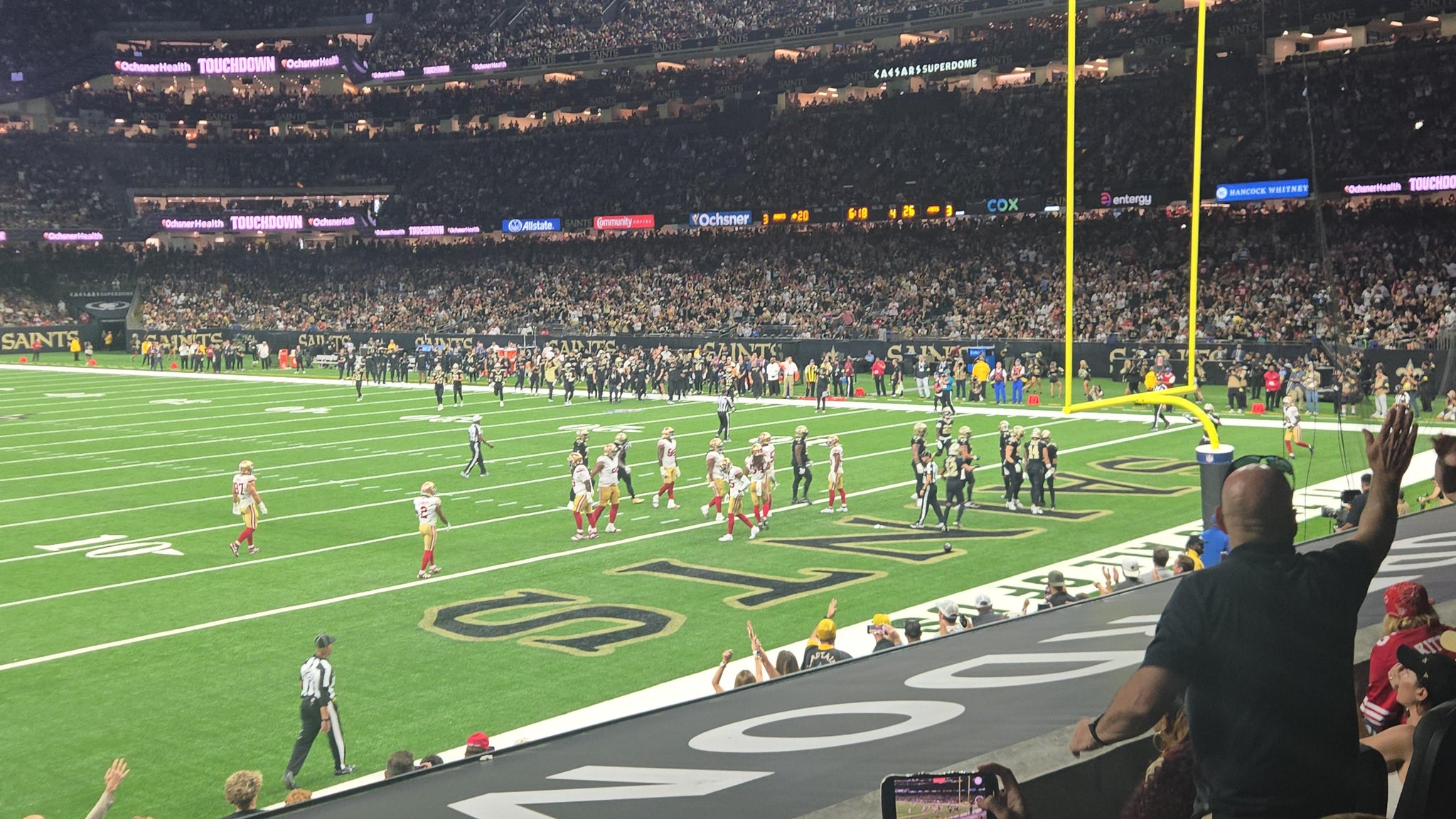 Real Fan View taken from Section 104 at Caesars Superdome by Akeem M