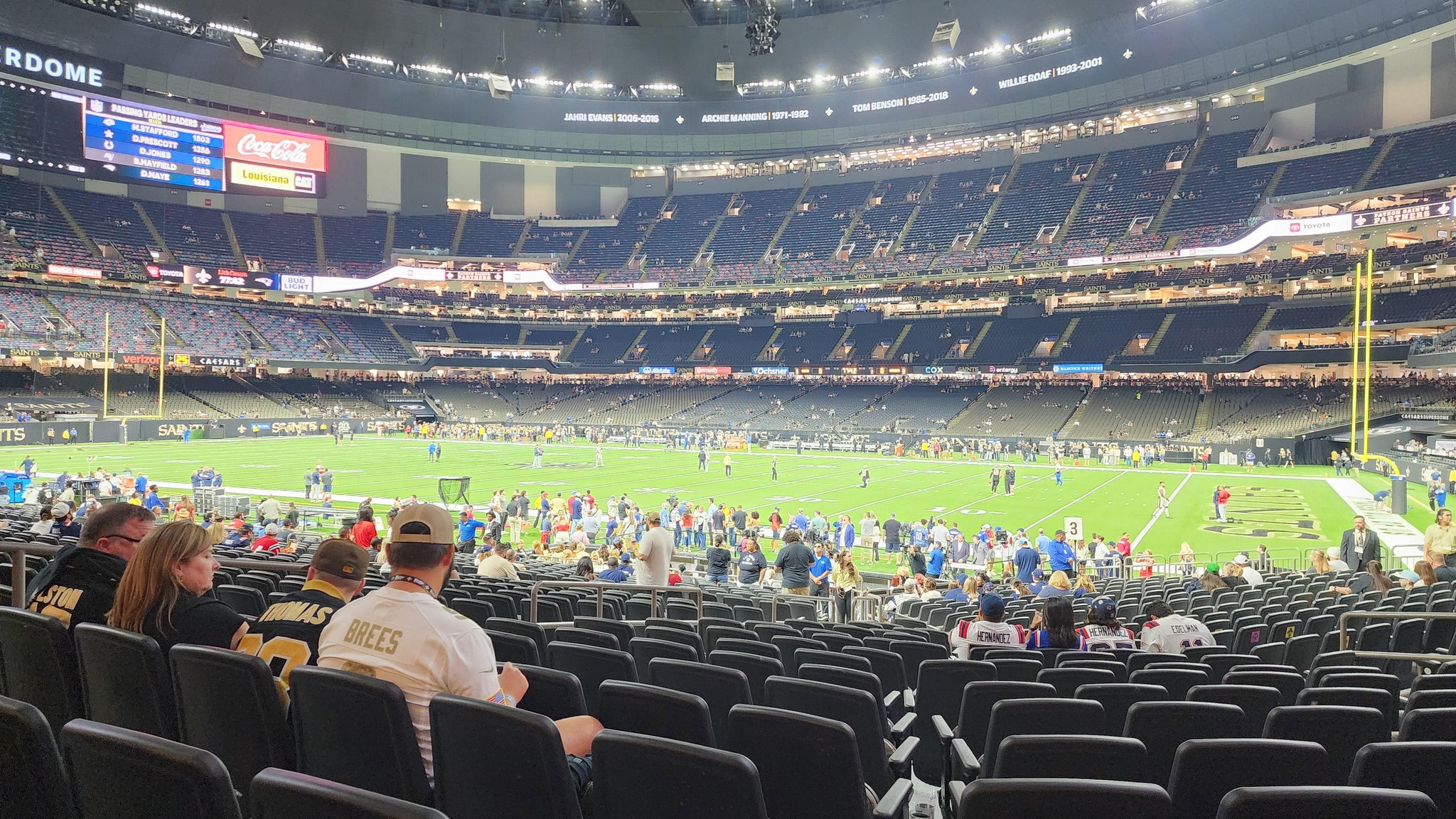 Real Fan View taken from Section 109 at Caesars Superdome by Michelle  B