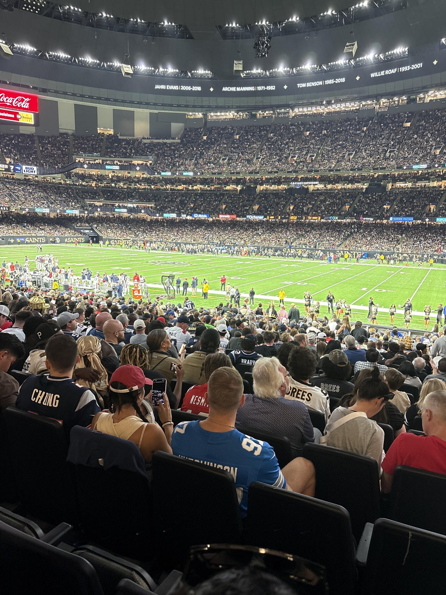 Real Fan View taken from Section 111 at Caesars Superdome by Reginald H