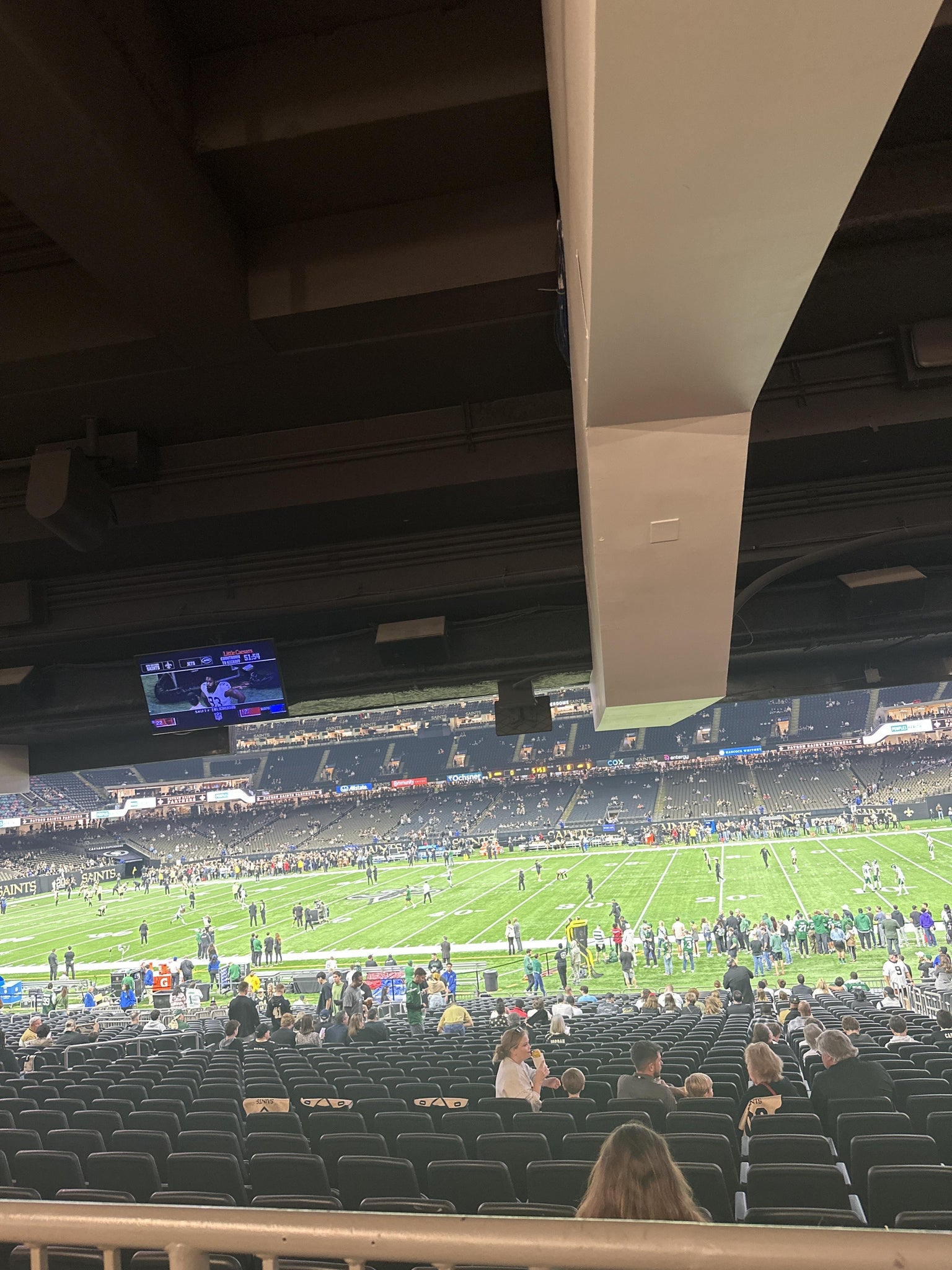 Real Fan View taken from Section 112 at Caesars Superdome by Catherine R