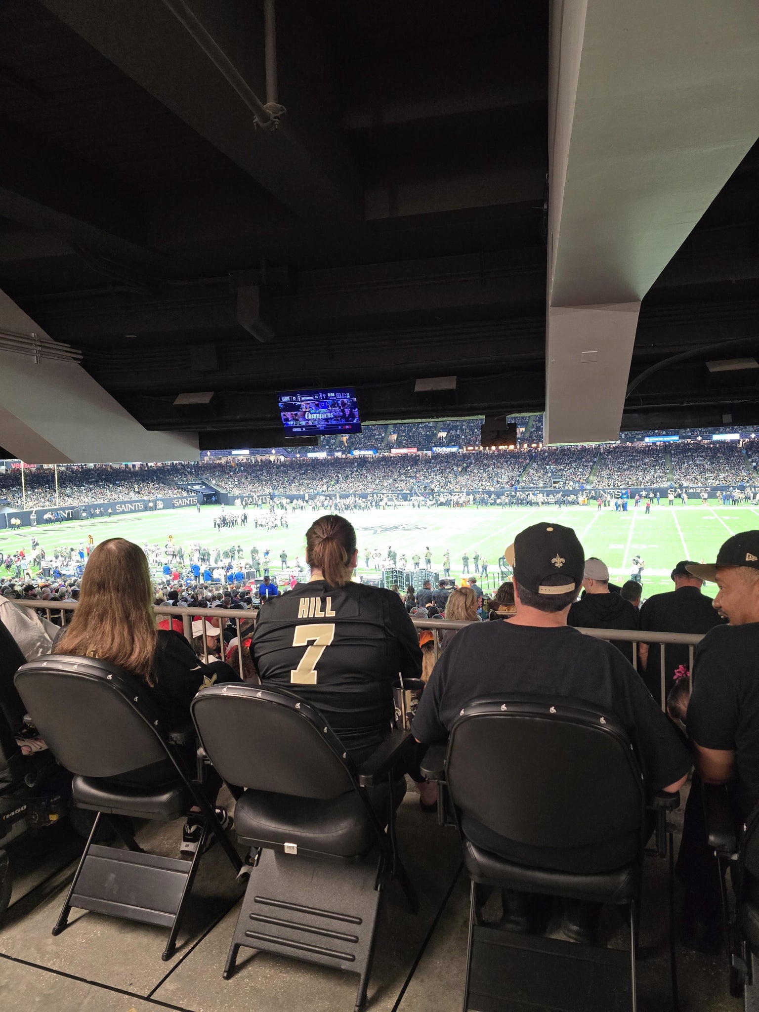 Real Fan View taken from Section 112 at Caesars Superdome by Whitney M