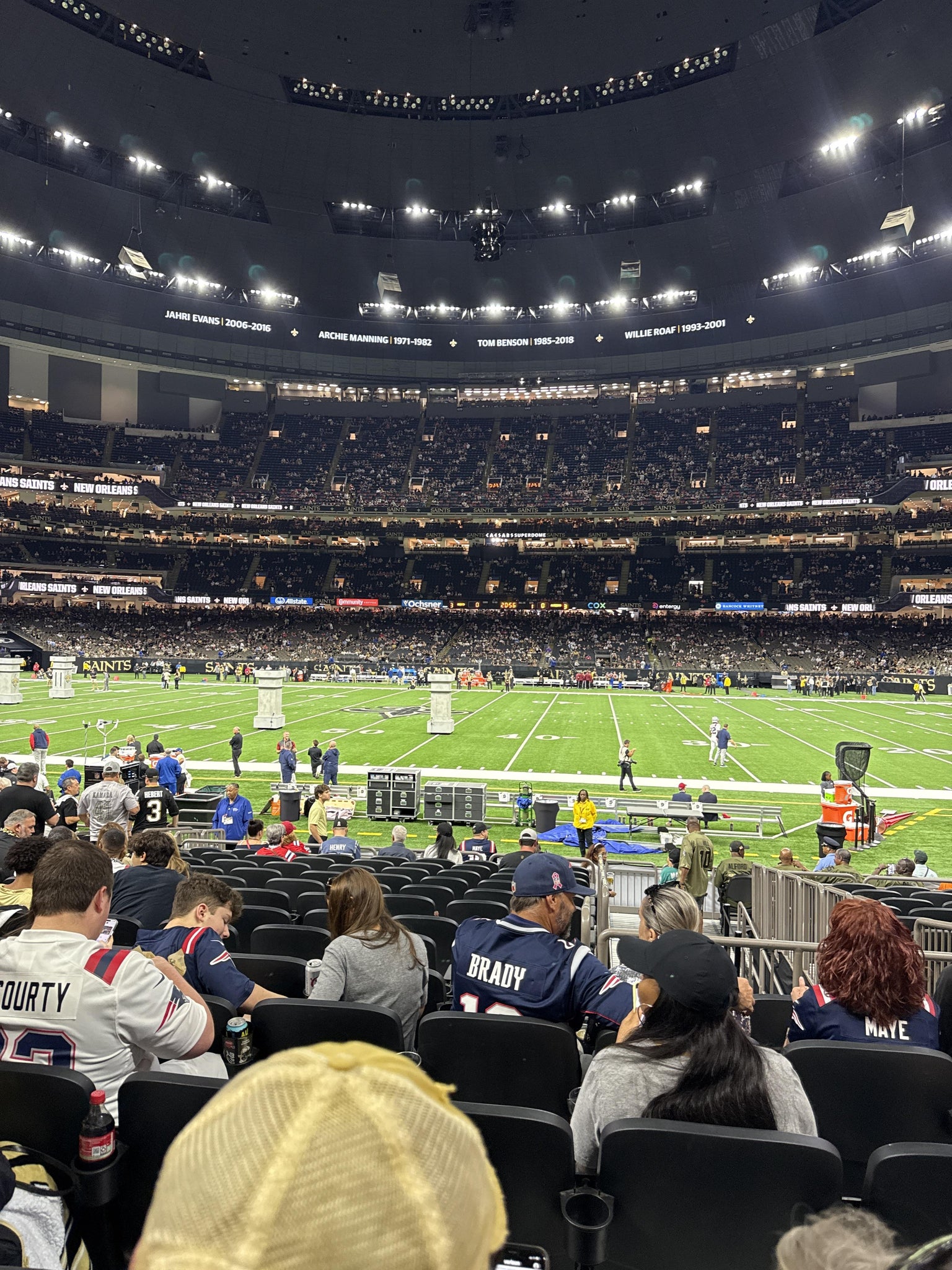 Real Fan View taken from Section 113 at Caesars Superdome by Steven L