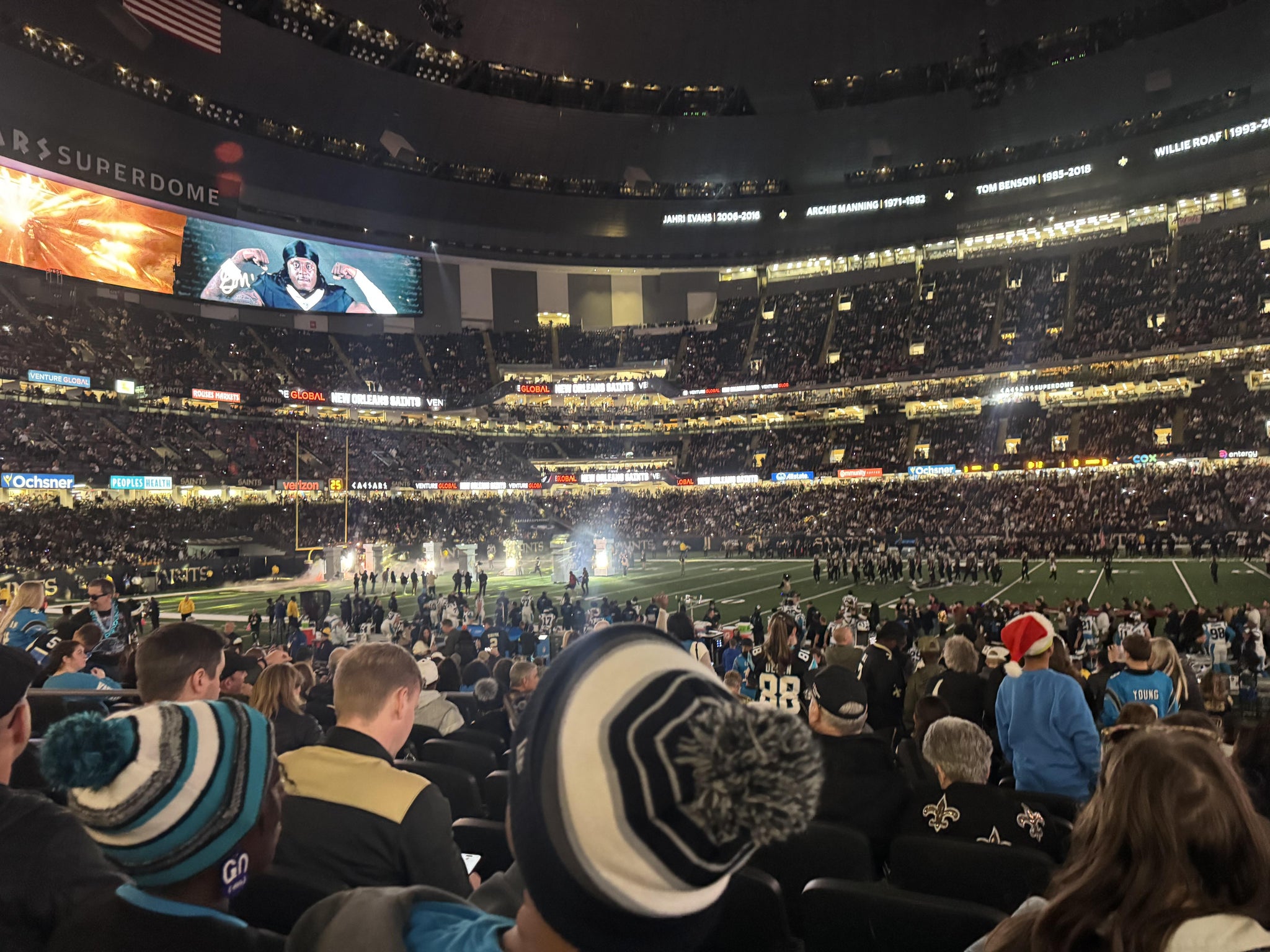 Real Fan View taken from Section 113 at Caesars Superdome by Logan H