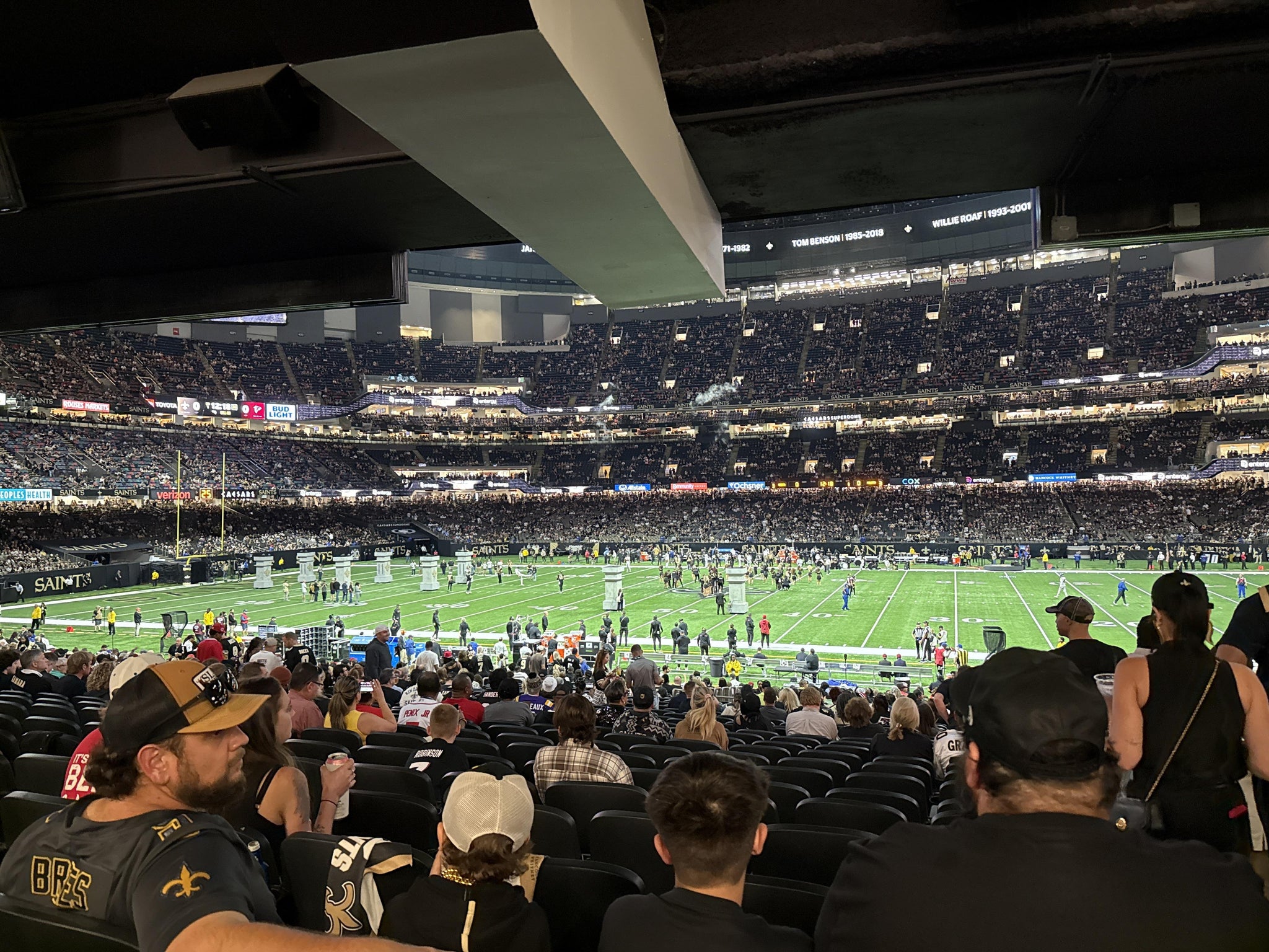 Real Fan View taken from Section 113 at Caesars Superdome by Eric R