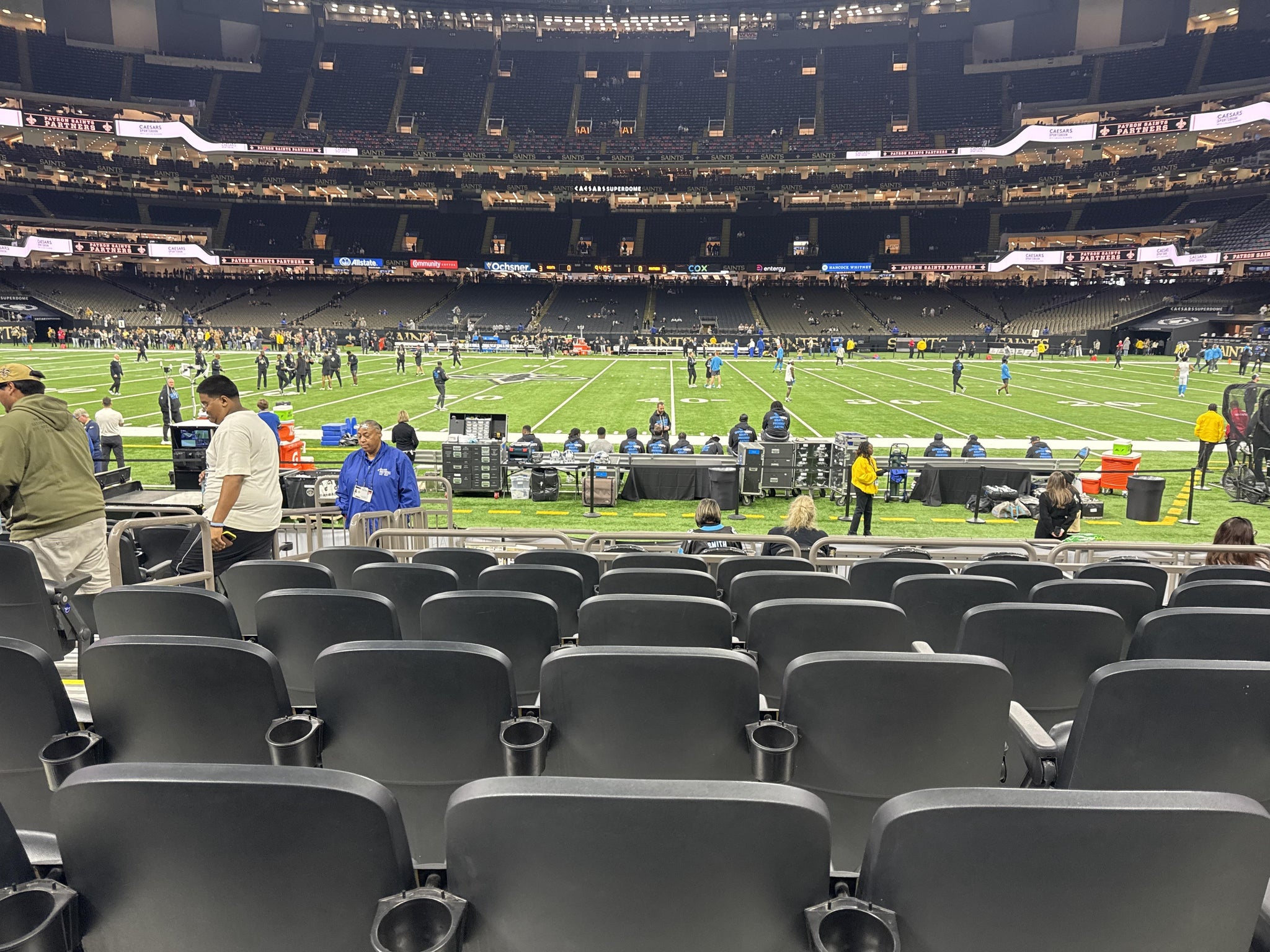 Real Fan View taken from Section 113 at Caesars Superdome by Michael P