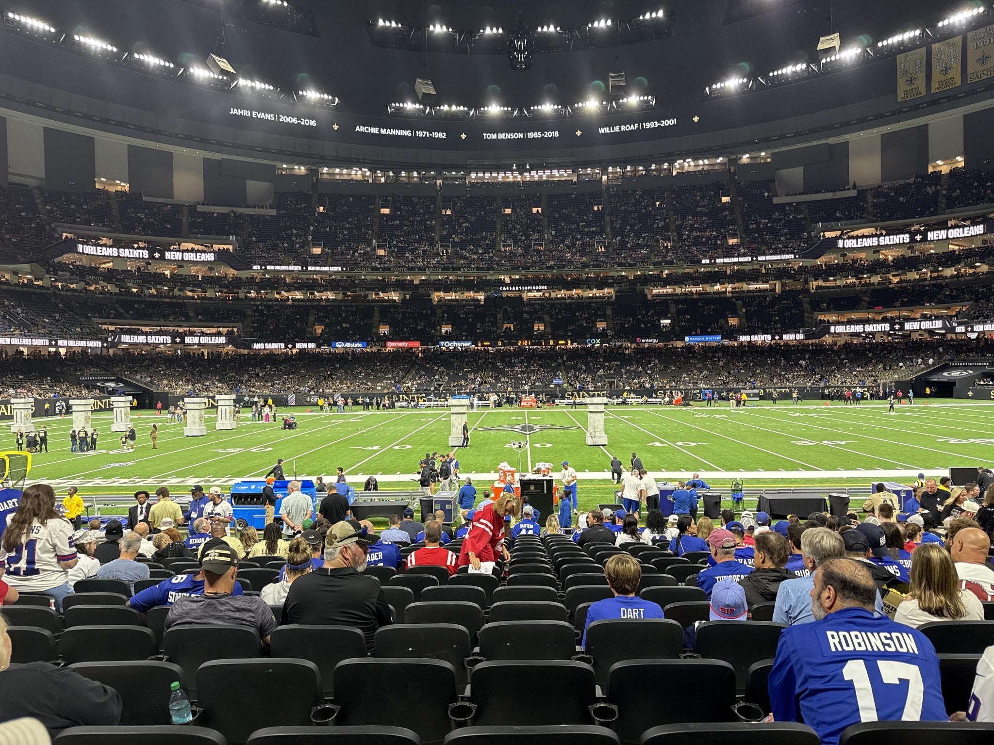 Real Fan View taken from Section 114 at Caesars Superdome by Paulette D
