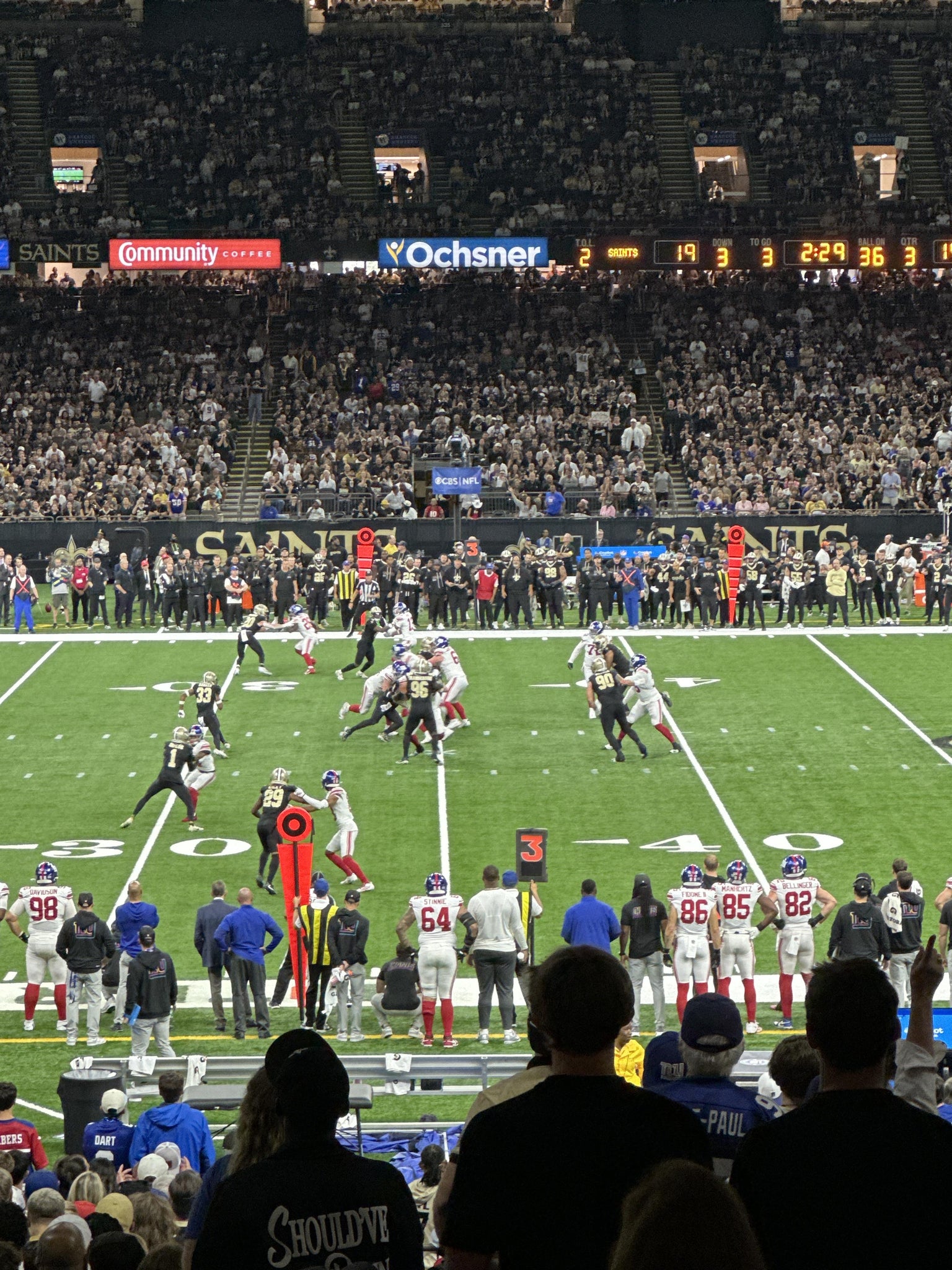 Real Fan View taken from Section 115 at Caesars Superdome by Sean B